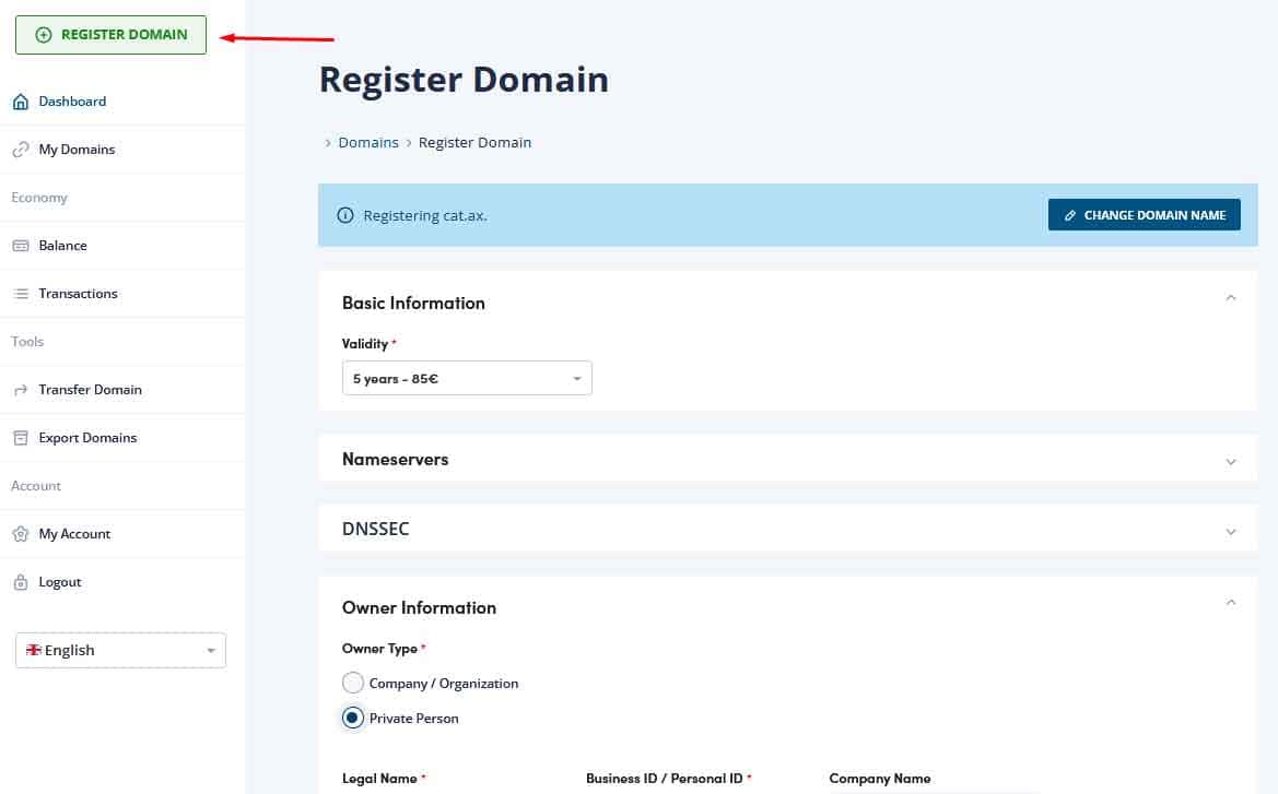 .ax 顶级域名注册商申请全攻略：实现零成本准入与低价域名持有（个人实操指南）