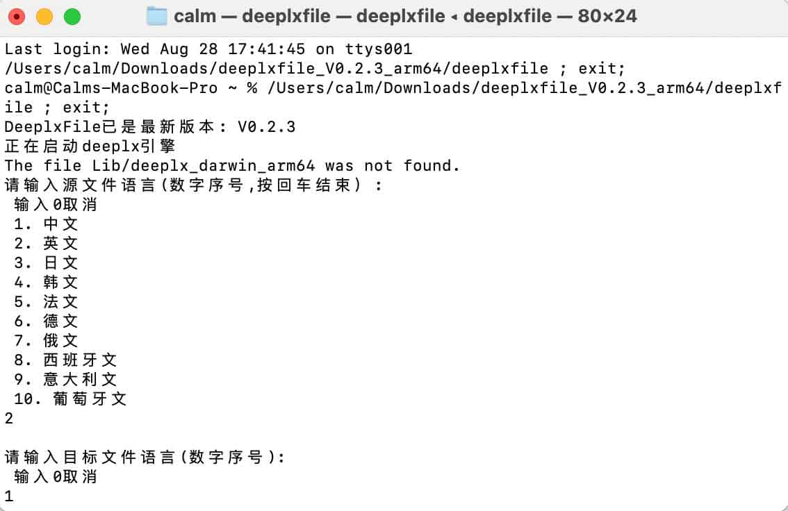 DeeplxFile 使用指南:基于 Deeplx 接口的无文件大小限制翻译工具 DeeplxFile 使用指南:基于 Deeplx 接口的无文件大小限制翻译工具