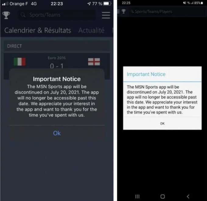 MSN 体育移动端将于 7 月 20 日停运,iOS 与安卓用户需及时迁移服务 MSN 体育移动端将于 7 月 20 日停运,iOS 与安卓用户需及时迁移服务