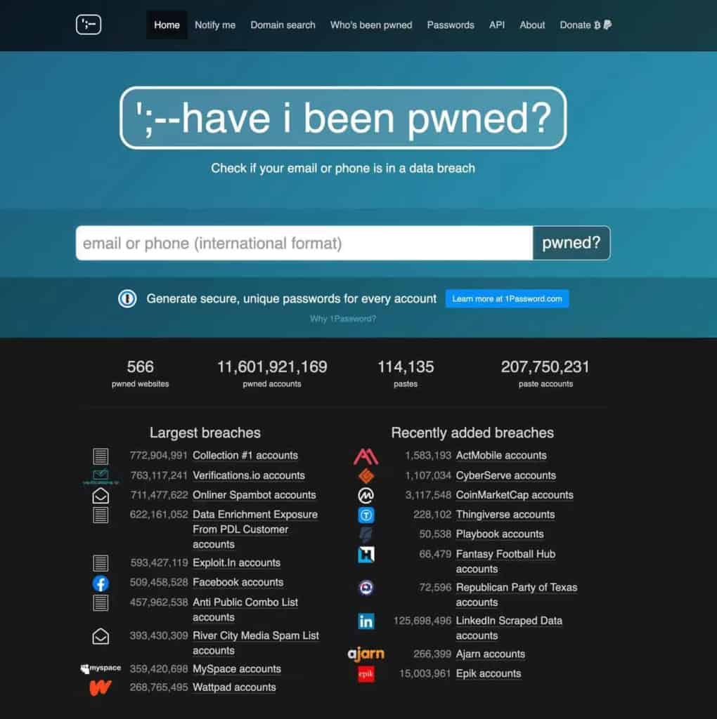 使用 Have I Been Pwned 检查账号泄露的完整步骤 使用 Have I Been Pwned 检查账号泄露的完整步骤