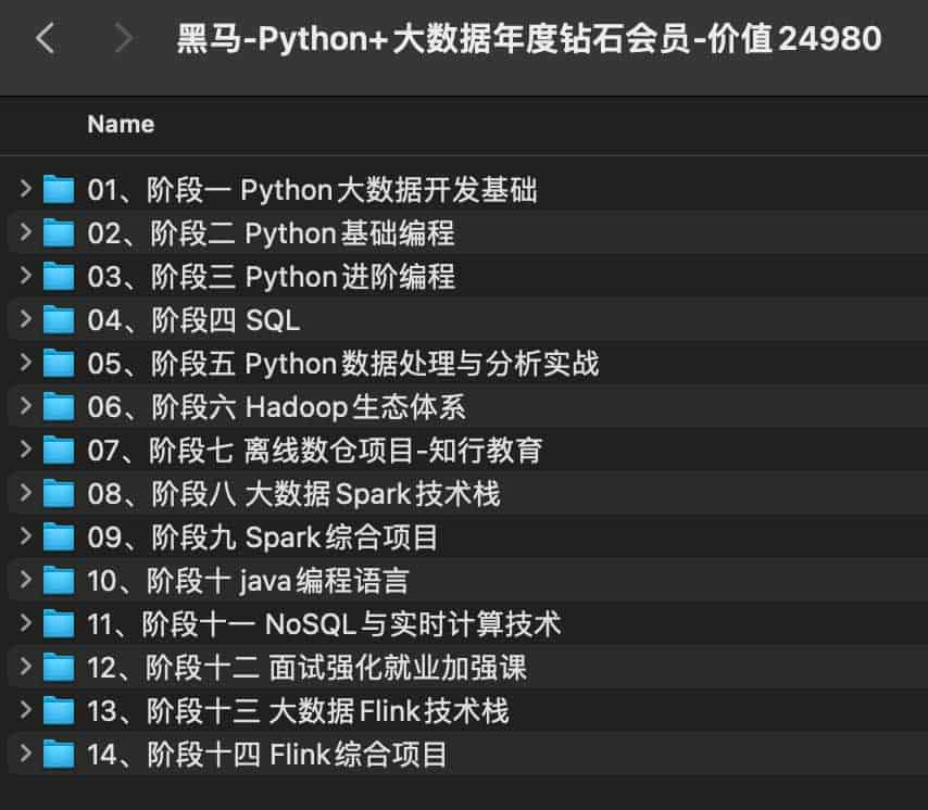 想系统进阶 Python 与大数据但不知如何选择?这份价值 24980 元的黑马年度钻石会员方案为你提供路径解答 想系统进阶 Python 与大数据但不知如何选择?这份价值 24980 元的黑马年度钻石会员方案为你提供路径解答