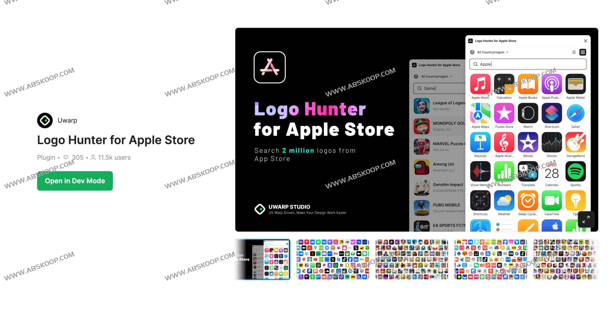 Logo Hunter：快速采集 200 万个 App Store 图标的 Figma 插件指南