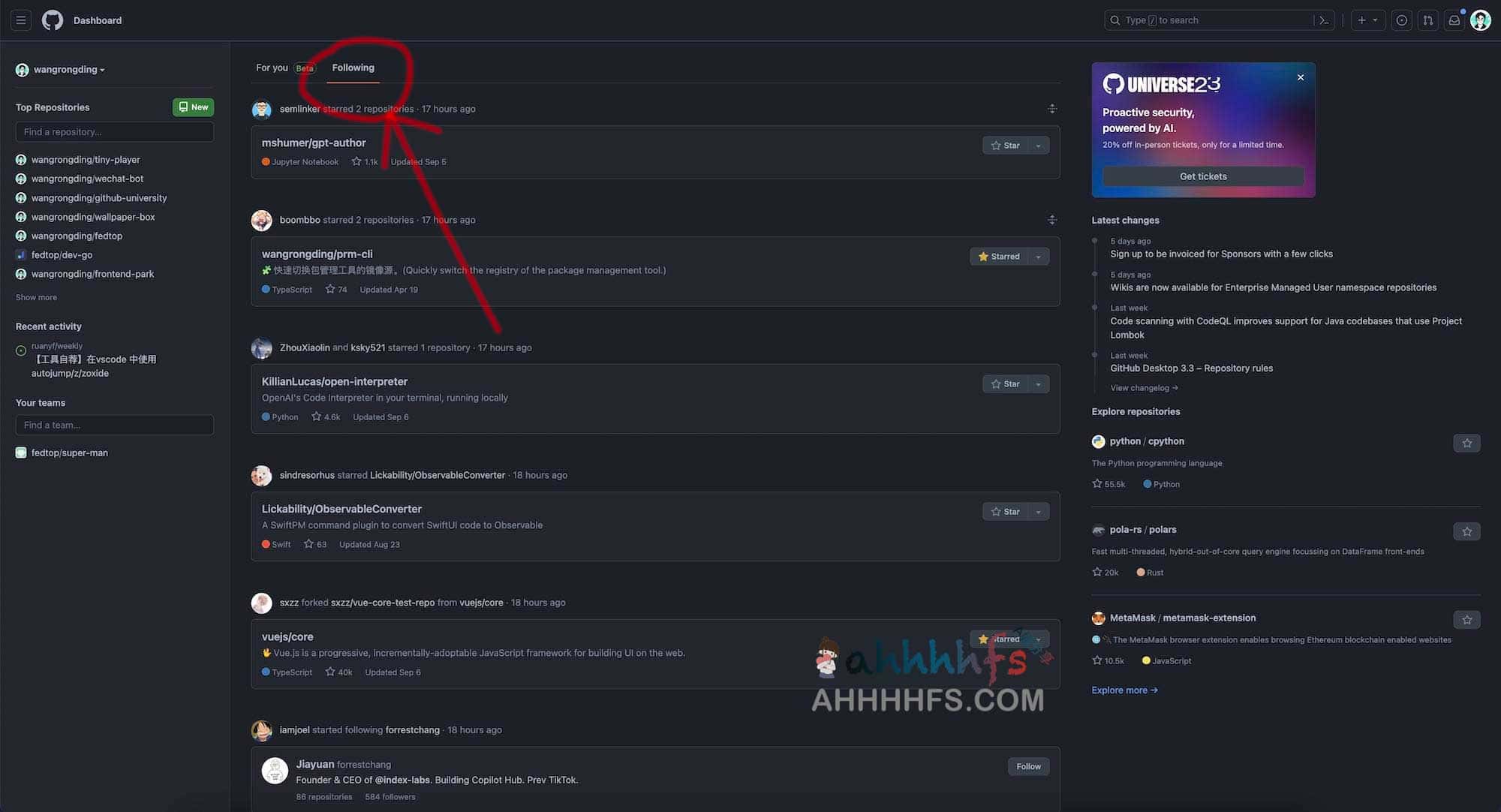 GitHub Old Feed:通过插件还原经典 Feed 界面,找回高效的动态浏览体验 GitHub Old Feed:通过插件还原经典 Feed 界面,找回高效的动态浏览体验