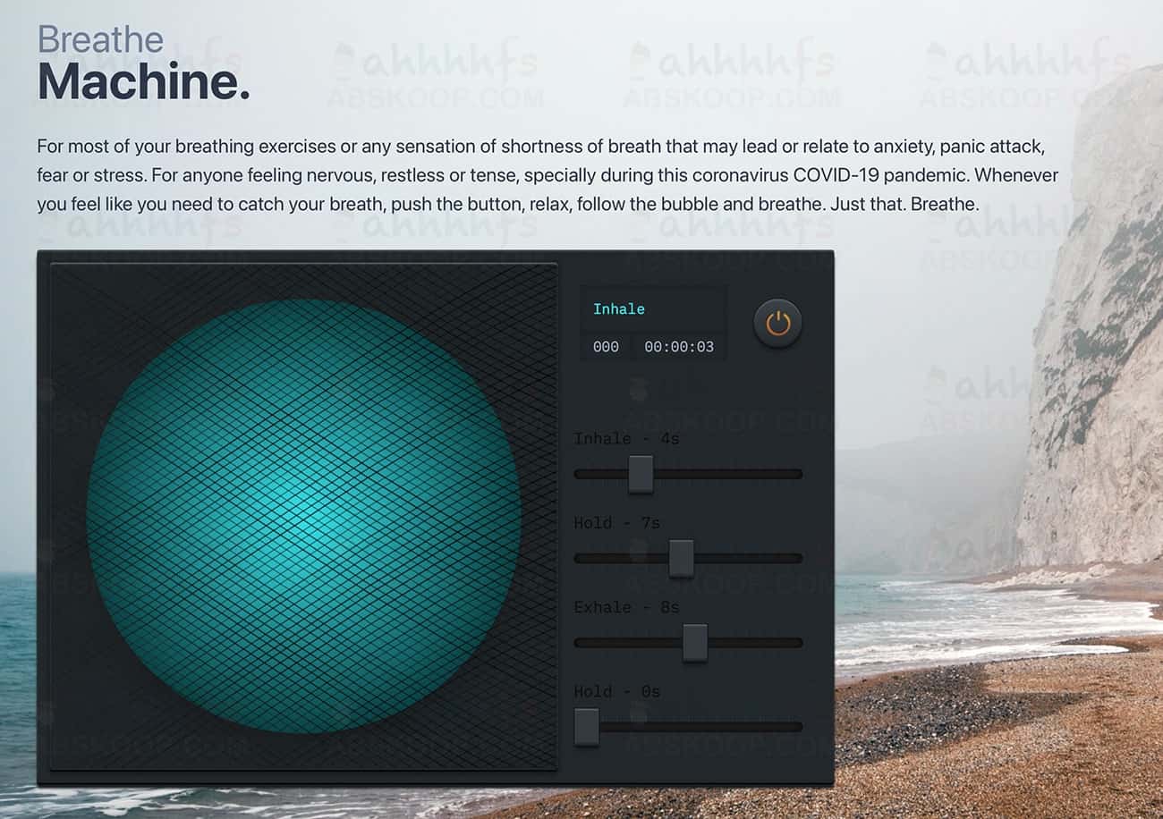 使用 Breathe Machine 在线呼吸引导工具缓解压力的操作指南 使用 Breathe Machine 在线呼吸引导工具缓解压力的操作指南