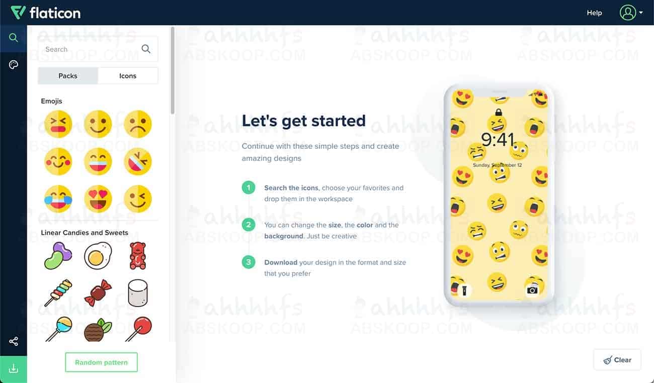 如何利用 Flaticon 的 Icons Pattern 功能快速生成自定义图标背景图? 如何利用 Flaticon 的 Icons Pattern 功能快速生成自定义图标背景图?
