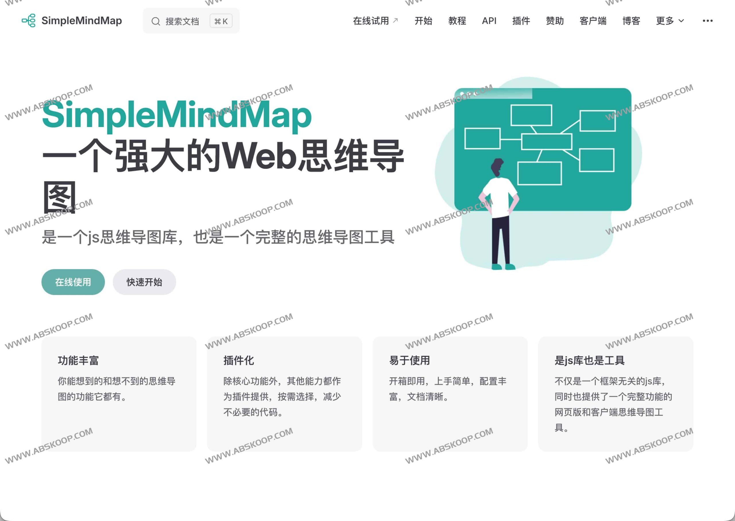 想要构建可自定义扩展的 Web 思维导图？试试开源插件化方案 SimpleMindMap