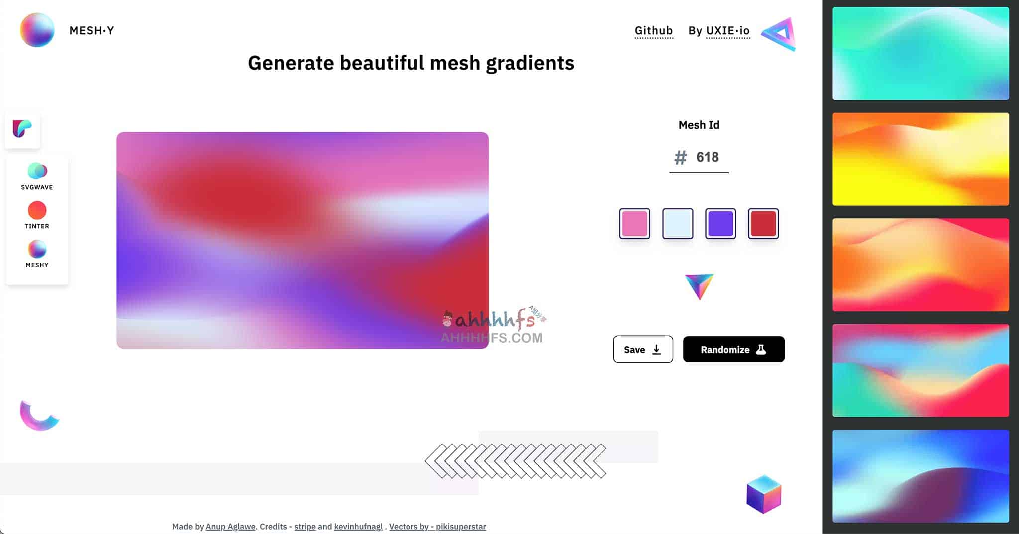 MESH·Y 渐变色背景生成器:支持自定义配置与 PNG 高清导出 MESH·Y 渐变色背景生成器:支持自定义配置与 PNG 高清导出