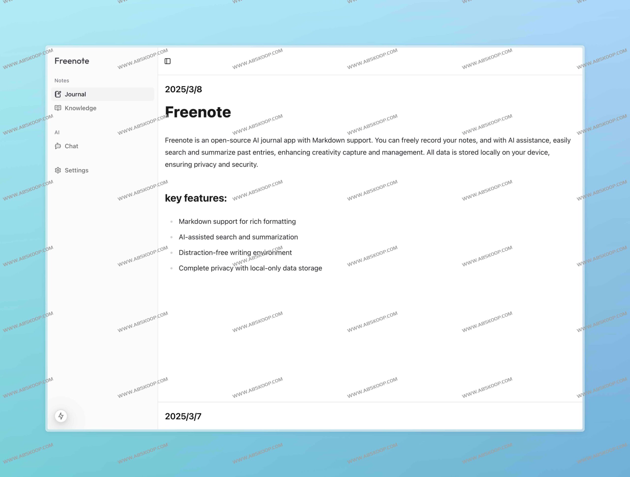如何使用 Freenote 构建基于 Markdown 的开源 AI 智能日记本