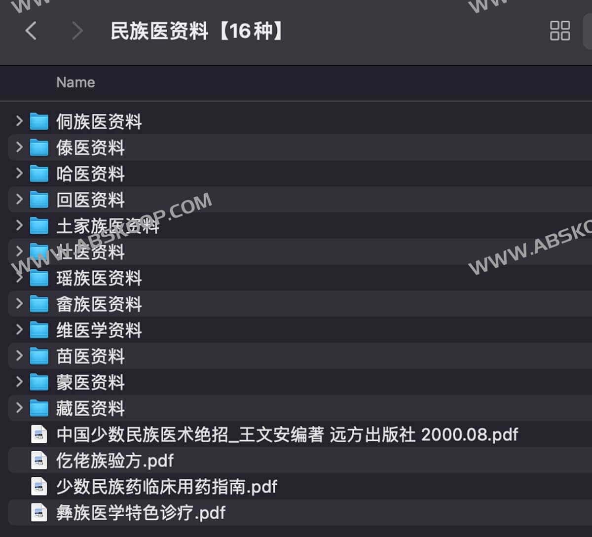 16 种民族医药文献资料下载指南：适用范围与检索要点