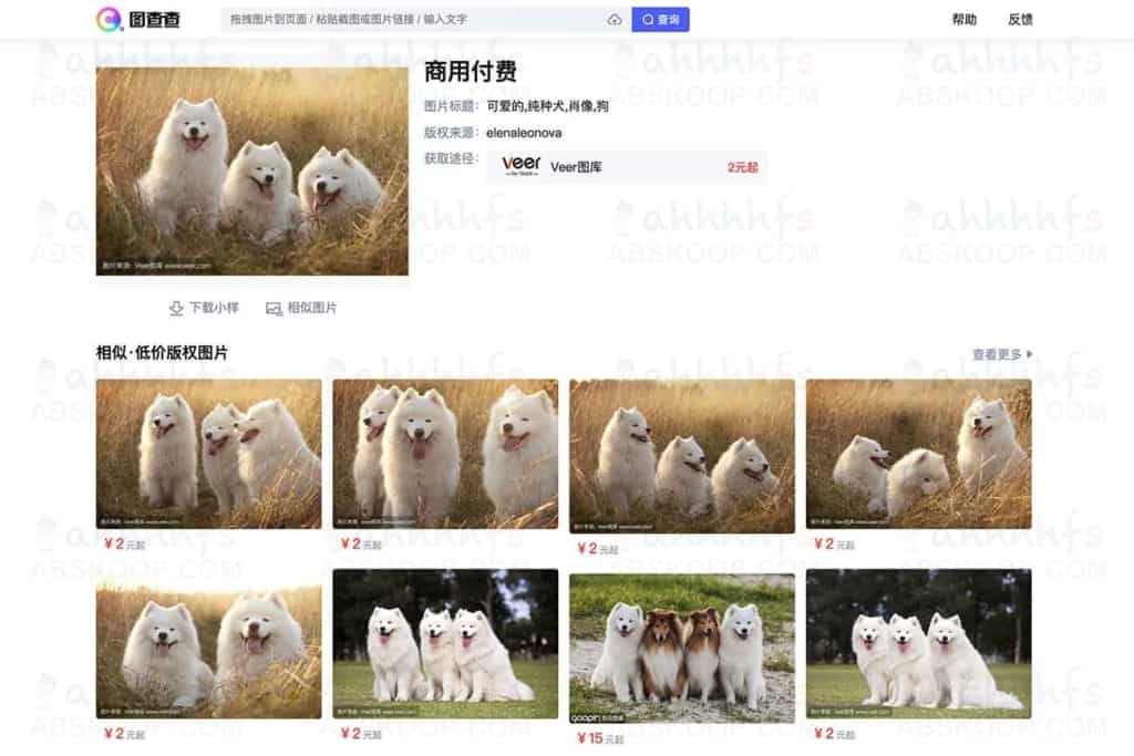 图查查 - 图片版权查询神器 - 跟侵权说再见 - 查询信息