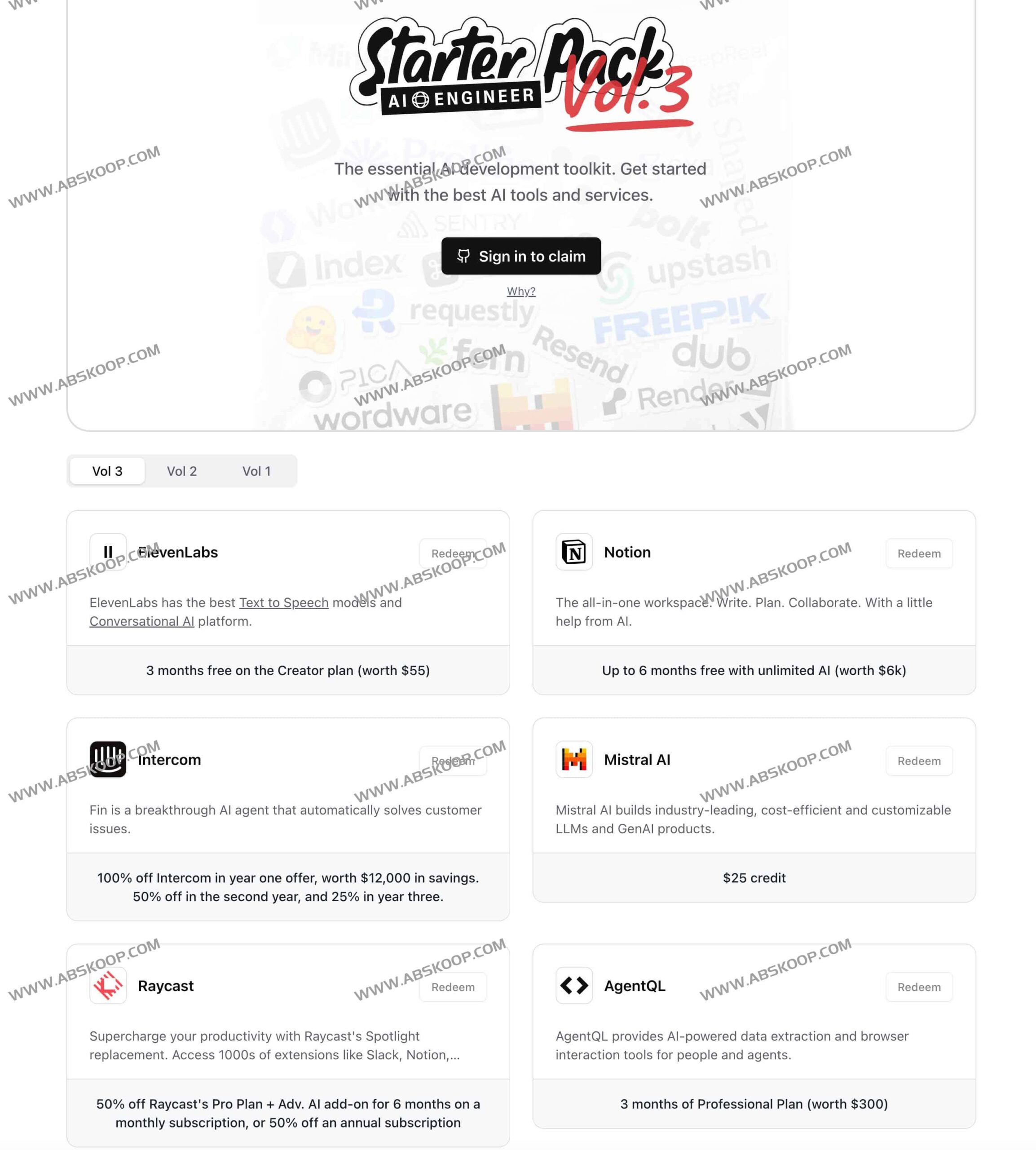 ElevenLabs 推出 AI Engineer Pack:一站式开发者工具集,通过专属优惠降低 AI 工程构建成本 ElevenLabs 推出 AI Engineer Pack:一站式开发者工具集,通过专属优惠降低 AI 工程构建成本