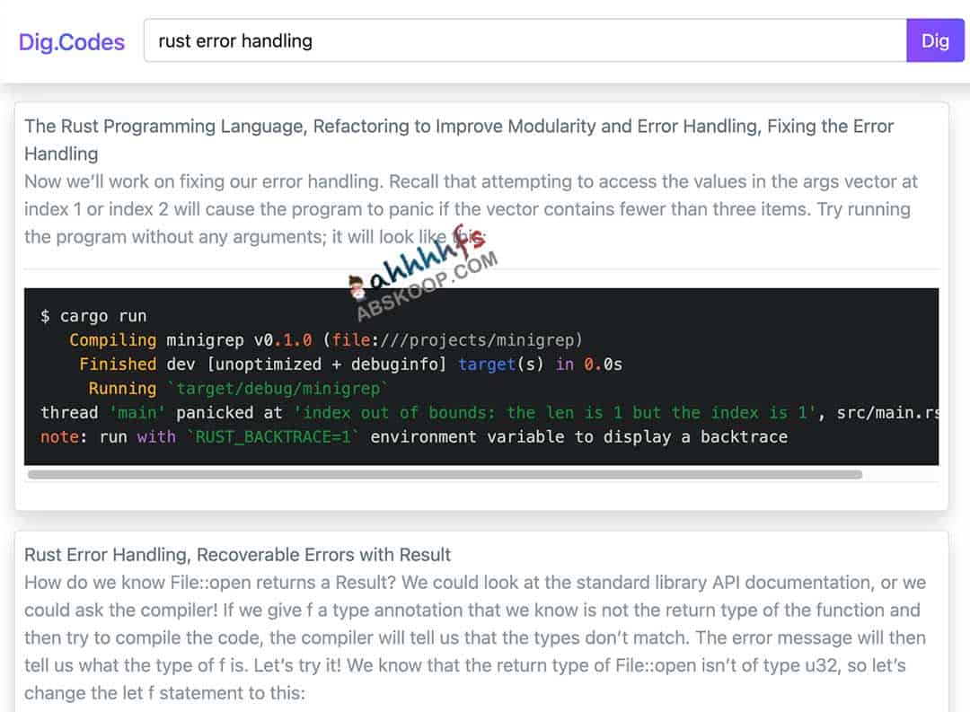 Dig Codes 代码搜索引擎：通过精准检索开源代码片段，高效定位开发问题的解决方案