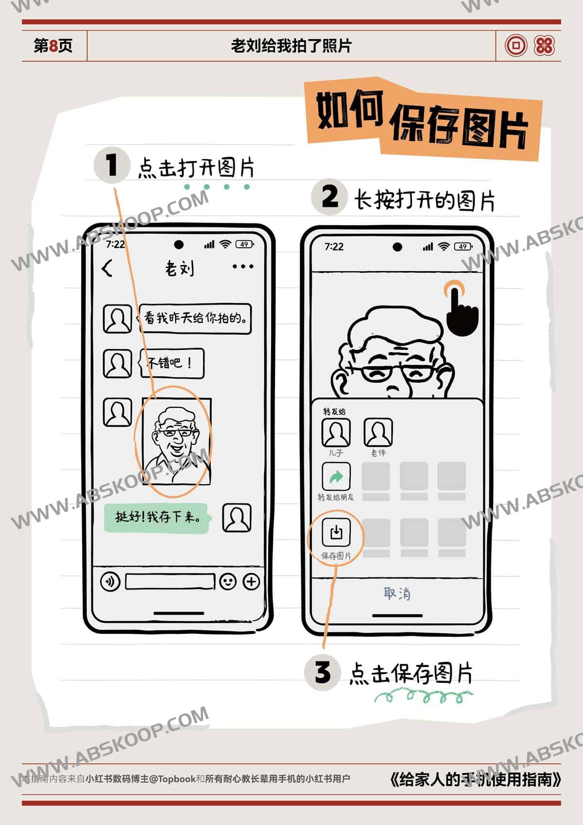 长辈手机操作手册：A4 彩印翻页版设计指南