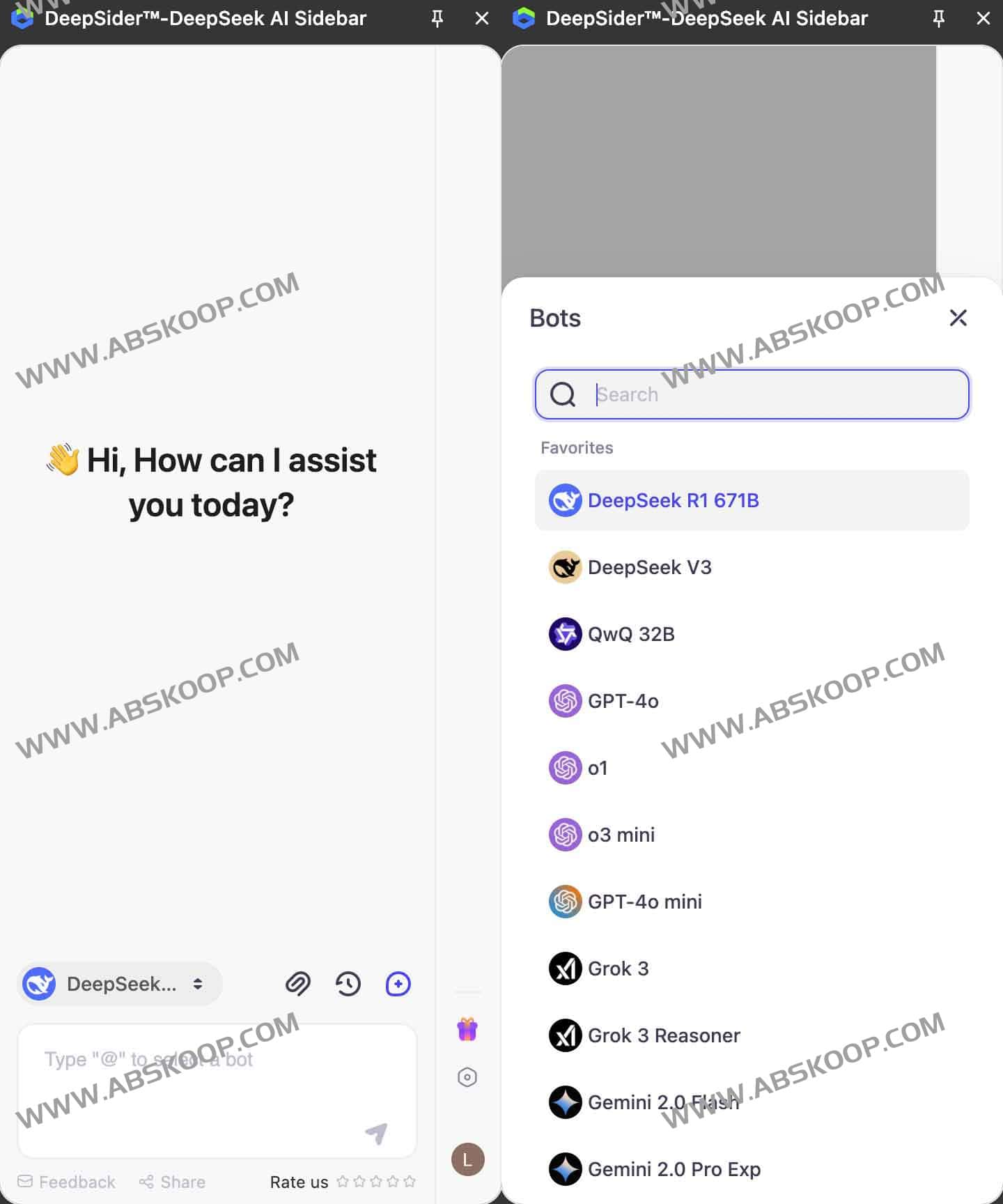 DeepSider 侧边栏助手：一站式调用 DeepSeek、Claude 及 GPT 等主流大模型