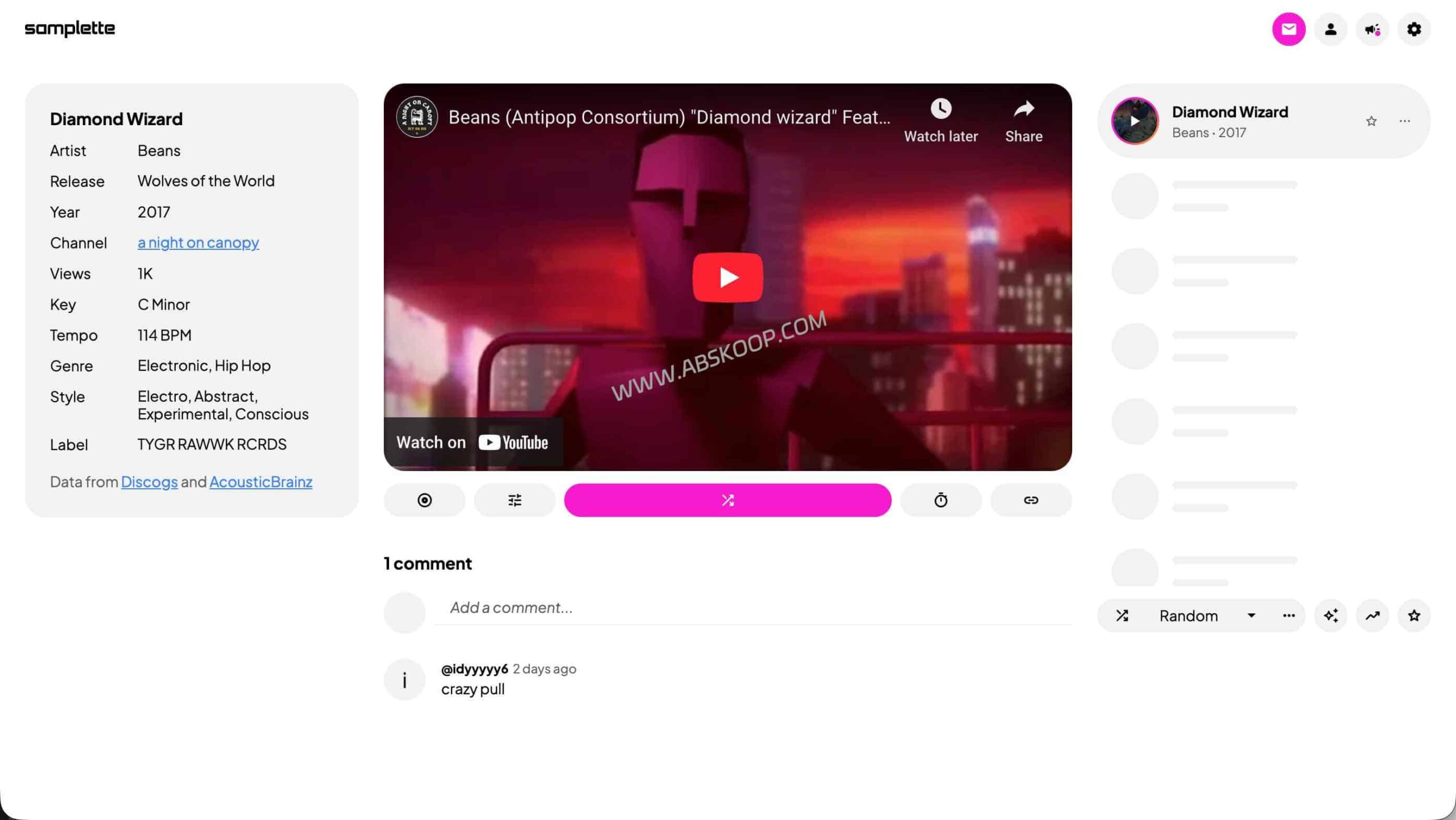 找不到适合视频氛围的背景音乐？试试用 Samplette 在 YouTube 中挖掘冷门 BGM 灵感
