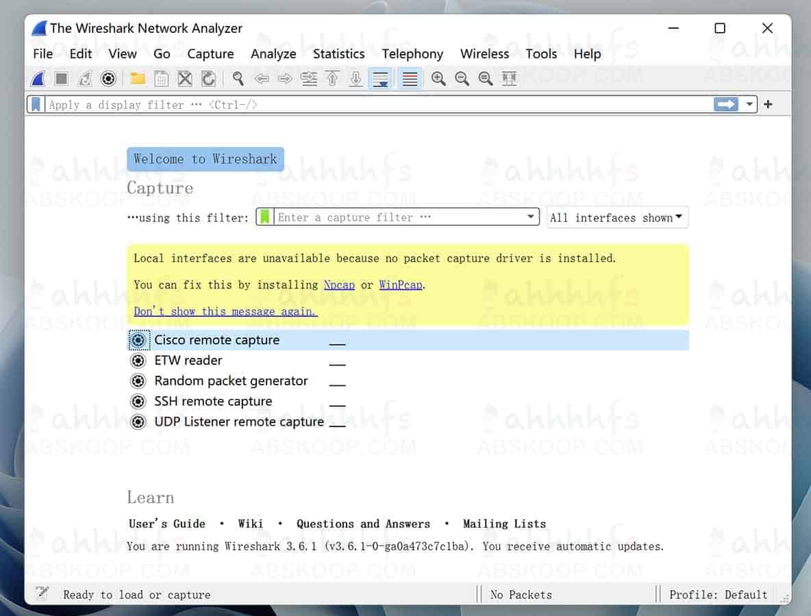 Wireshark v3.6.1 免安装版:网络封包分析工具下载及运行环境说明 Wireshark v3.6.1 免安装版:网络封包分析工具下载及运行环境说明