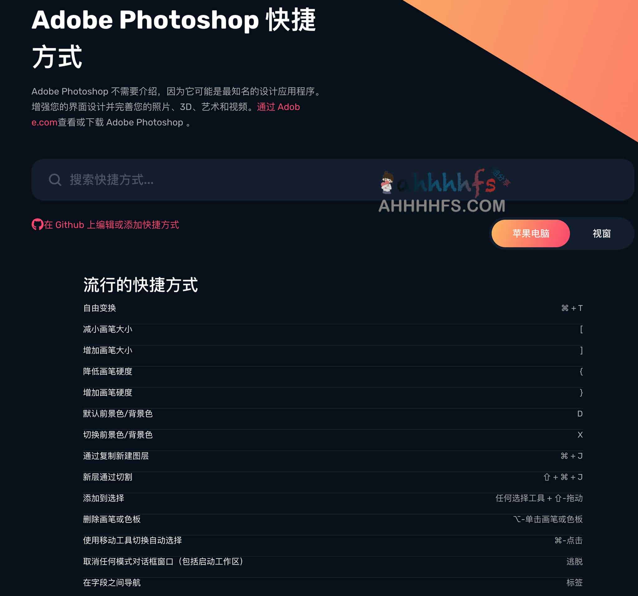 高效设计工作流：主流设计软件快捷键全指南（ShortcutsDesign）