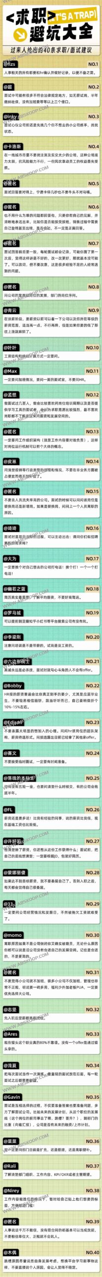 职场新人避坑指南：资深从业者总结的 40 项求职实操建议