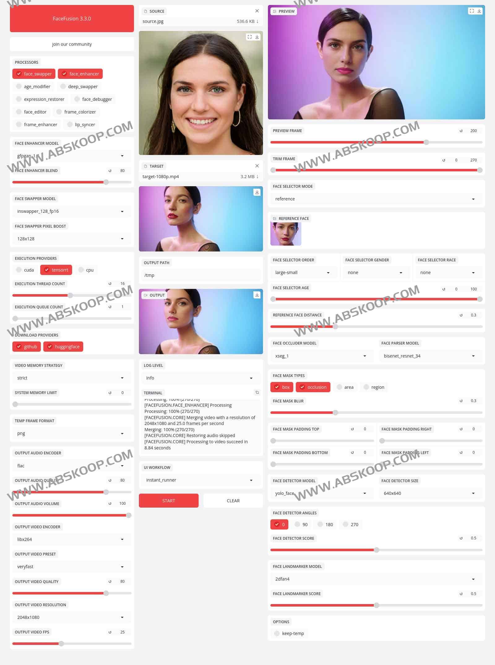 FaceFusion 深度实测：从高清人脸替换到唇形同步的性能优化与多卡部署指南