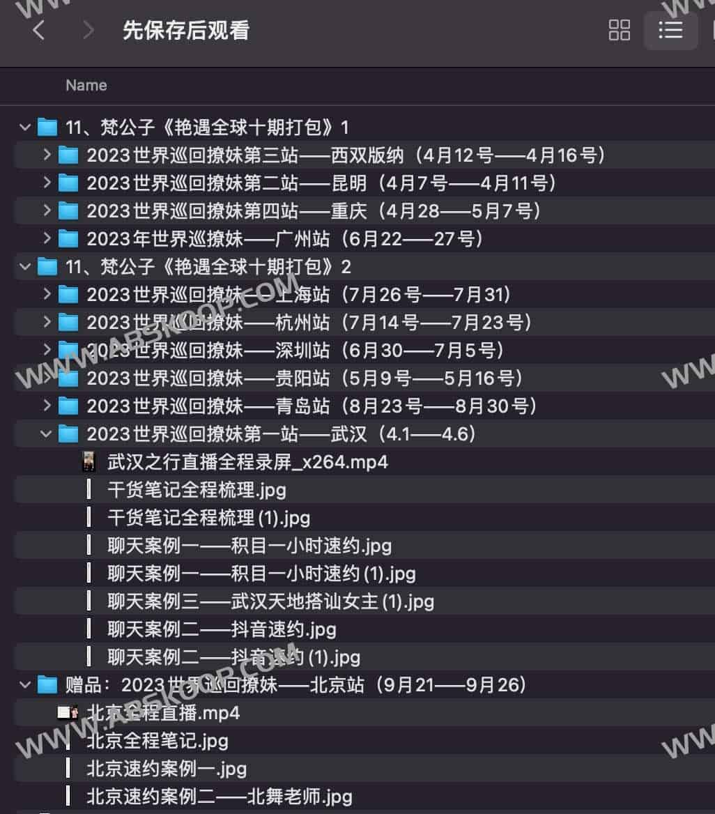梵公子全球社交实战：2023 世界巡回情感进阶课程（11 期打包版）