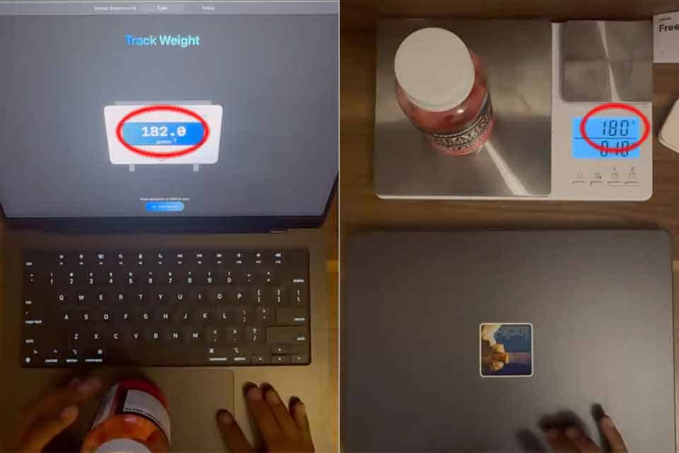 想知道 MacBook 触控板能称重吗？试试 TrackWeight 将其转化为精准电子秤