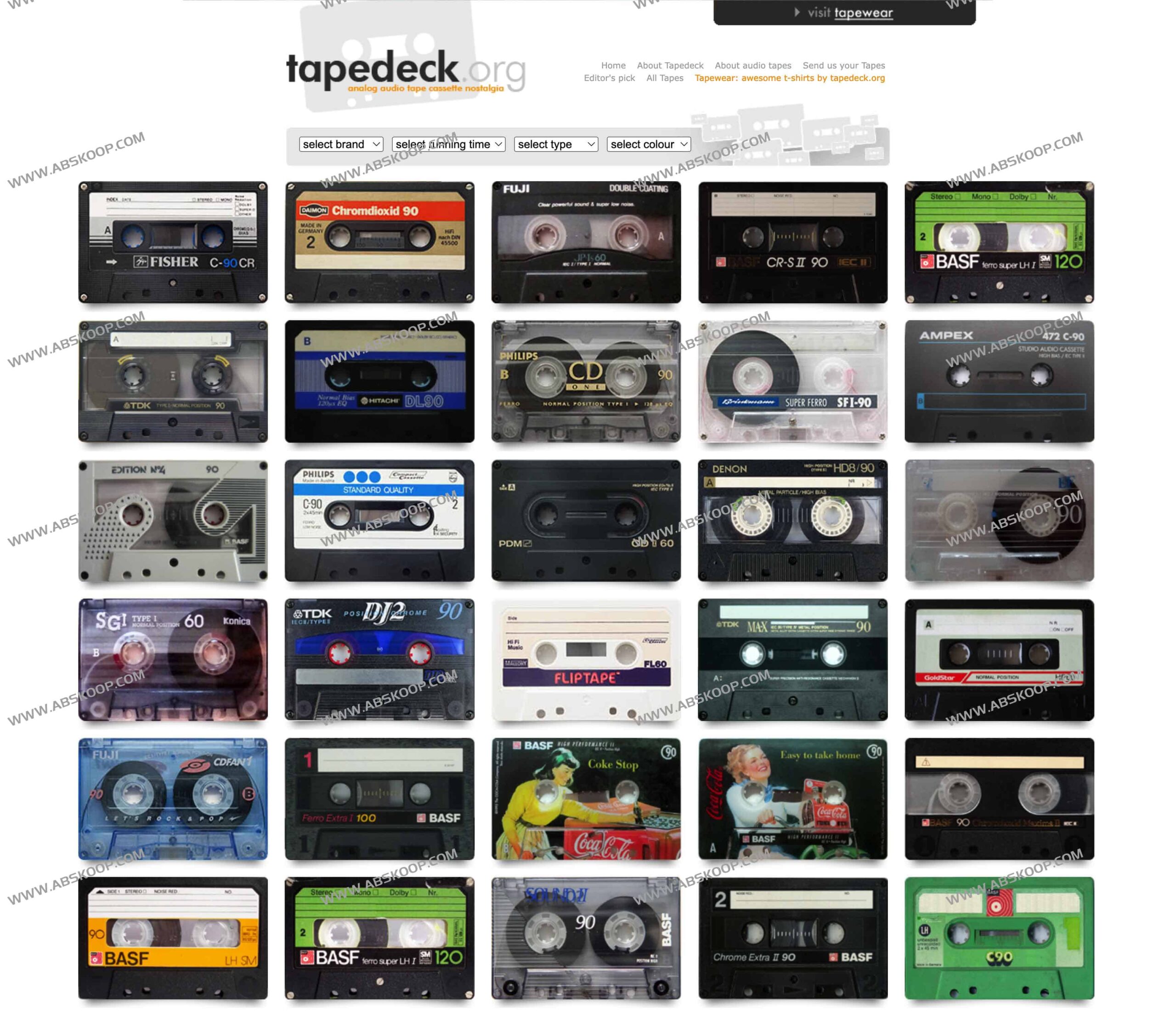 Tapedeck 磁带博物馆：60-90 年代磁带设计演进在线资源及浏览指南