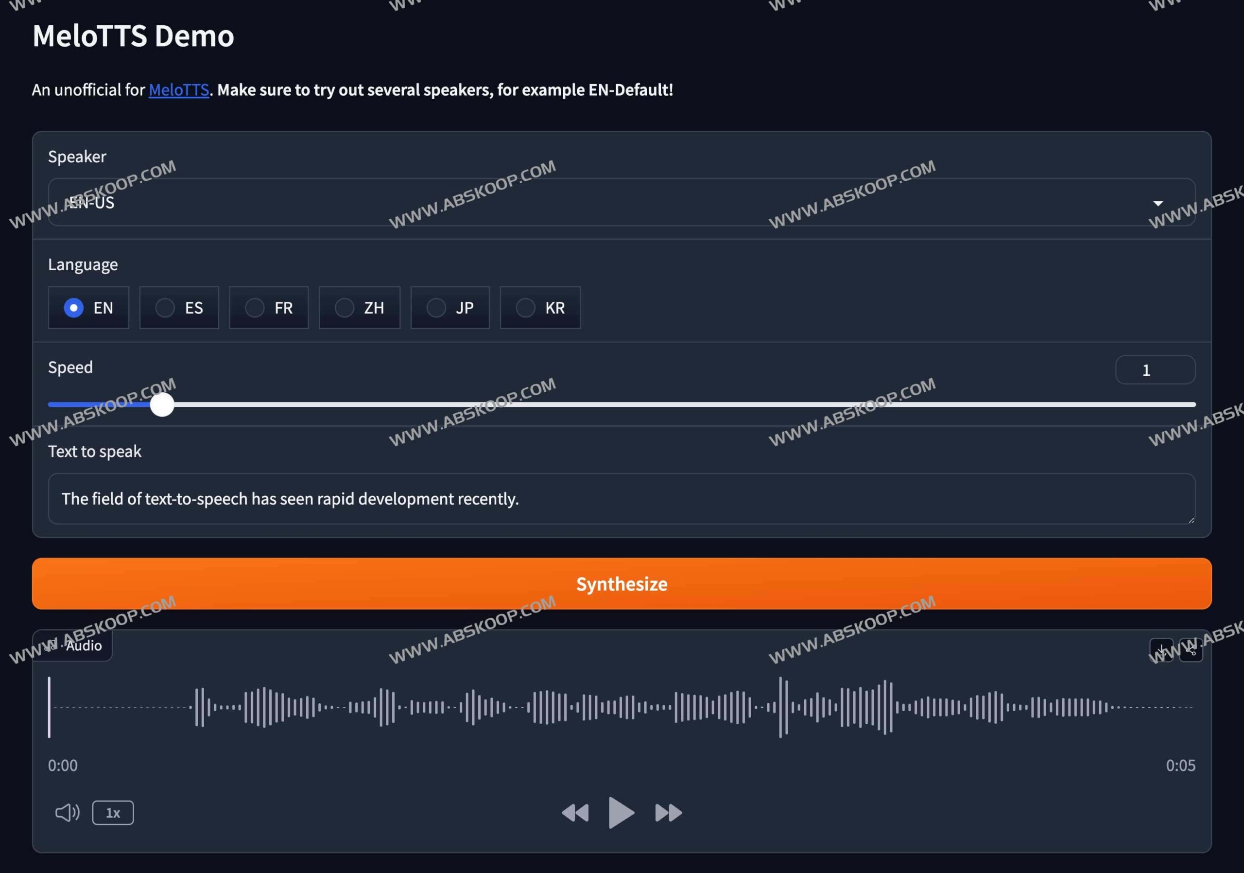 想让 AI 语音不再僵硬?试试 MeloTTS 实现自然流畅的多语言文本转语音 想让 AI 语音不再僵硬?试试 MeloTTS 实现自然流畅的多语言文本转语音