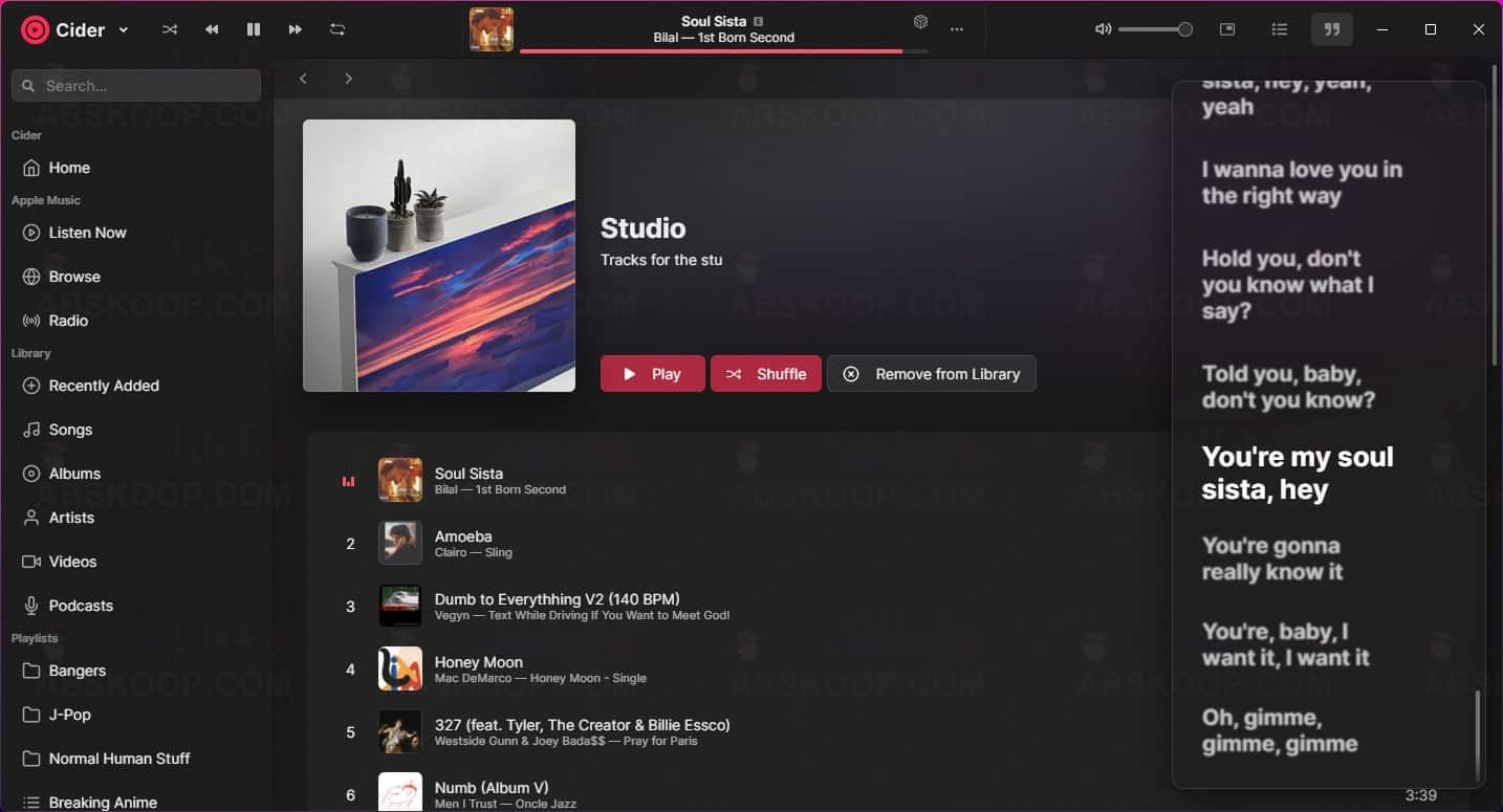Cider：一款增强体验的 Apple Music 开源第三方客户端，通过自定义界面与功能扩展优化听歌流程