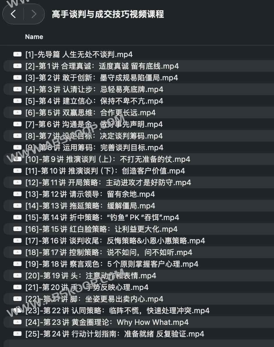 高阶谈判策略与成交实战技巧：全流程视频教学指南