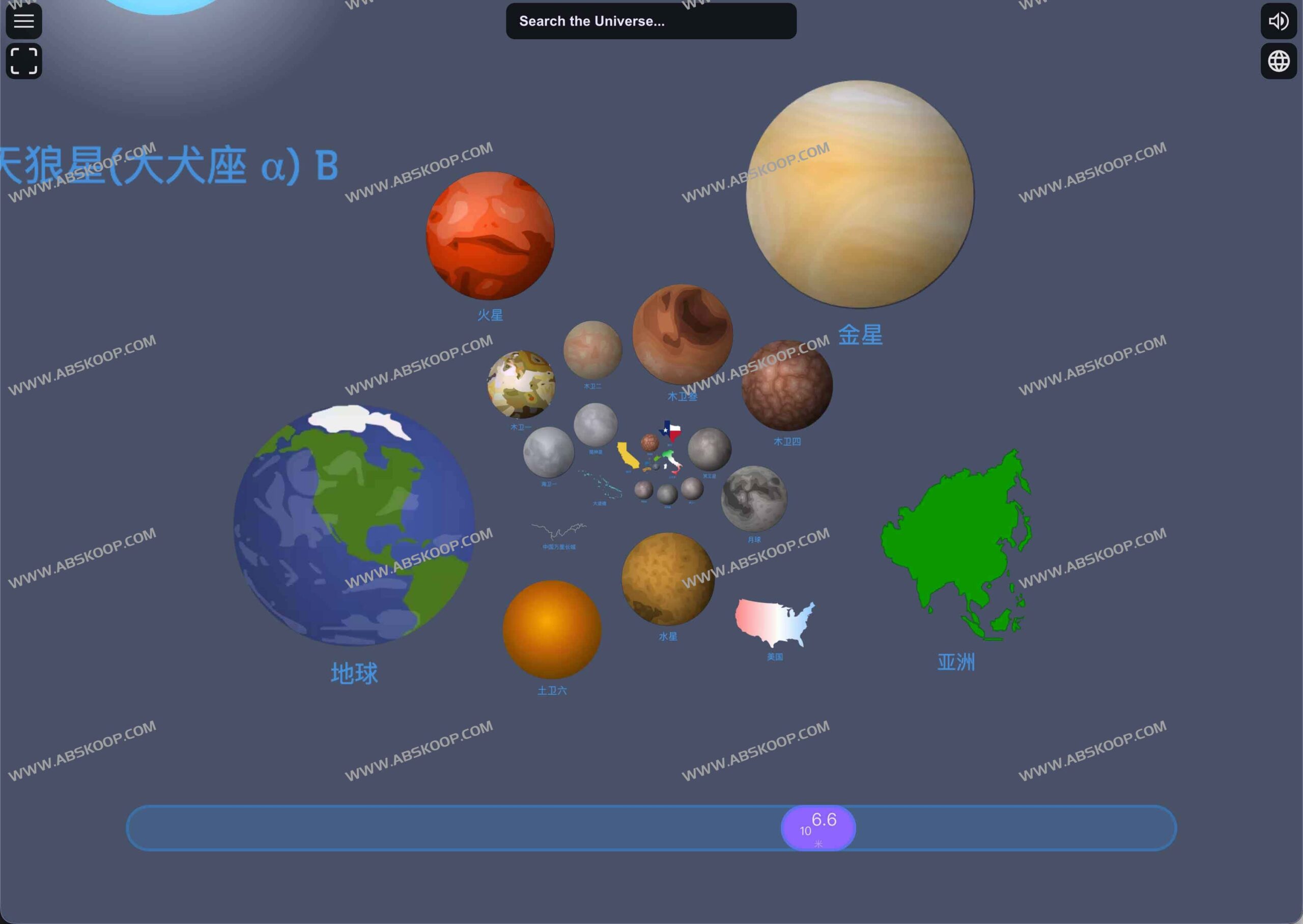 尺度之境：探索从亚原子粒子到超星系团的可视化交互指南