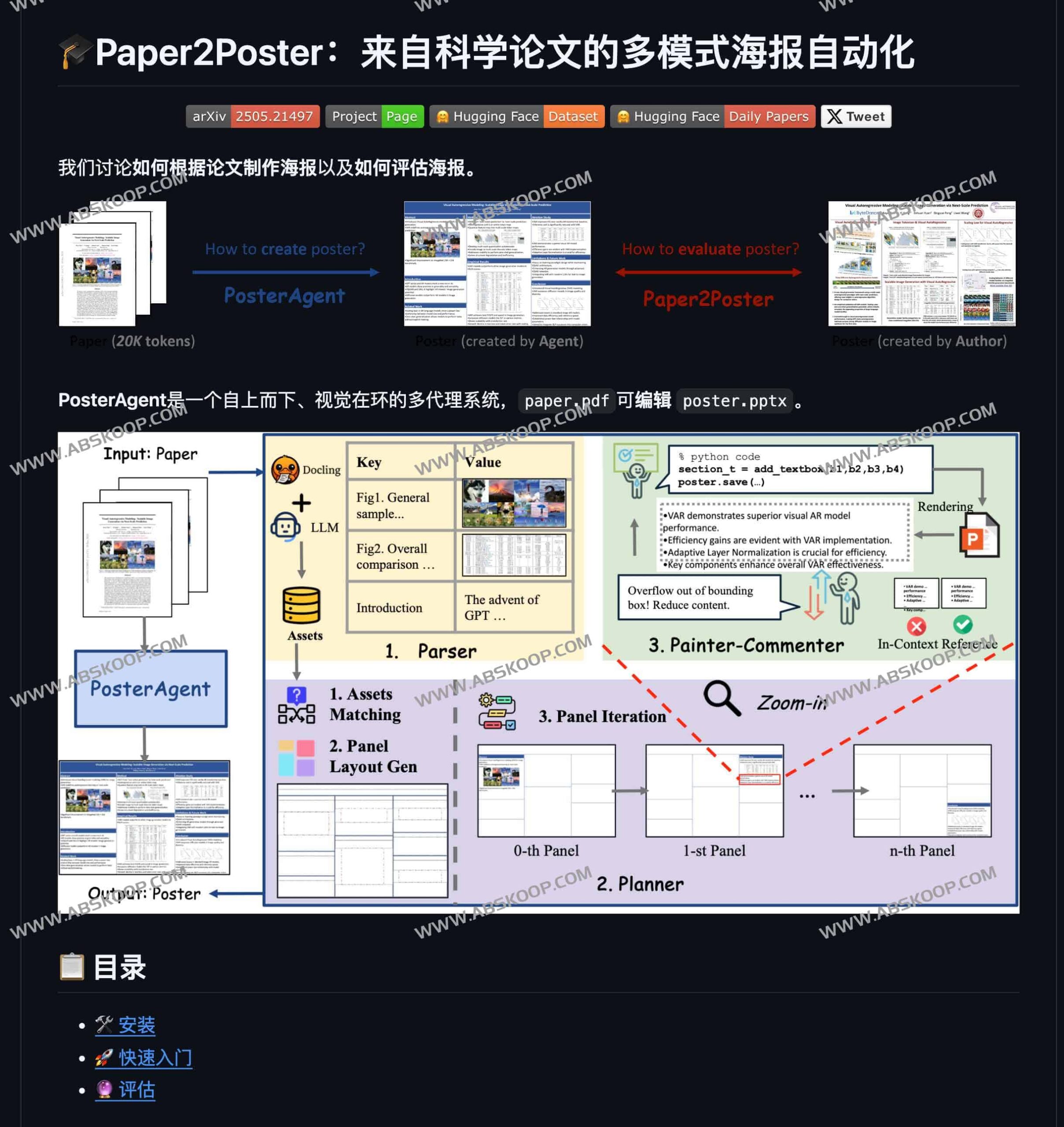 Paper2Poster：基于多智能体协作的学术论文转海报开源工具