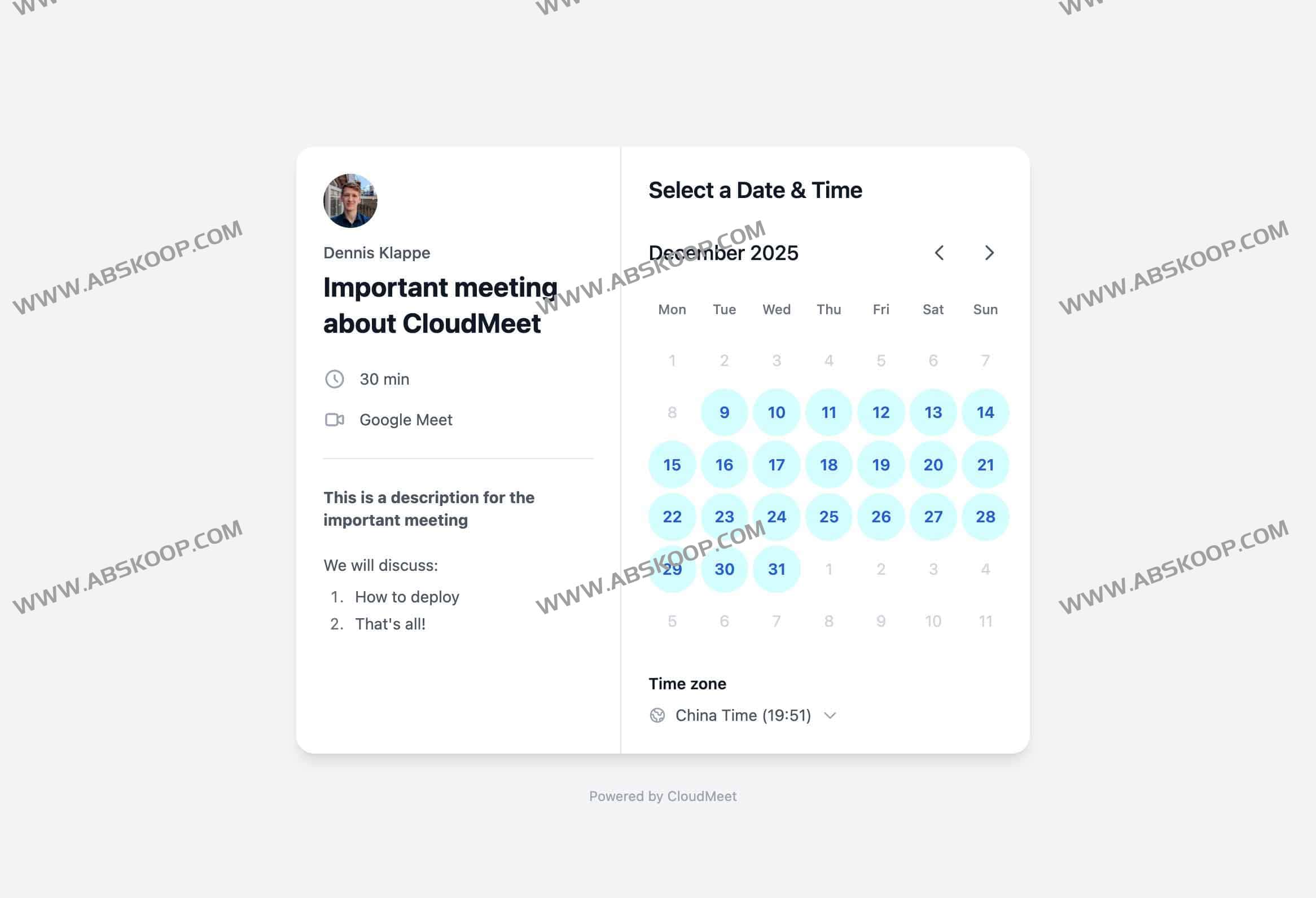 CloudMeet 详解：利用 Cloudflare 构建的 Calendly 开源替代方案