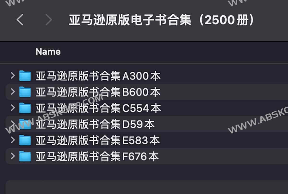 2500 册亚马逊原版电子书库：涵盖多领域专业知识，提供高纯度数字化阅读资源