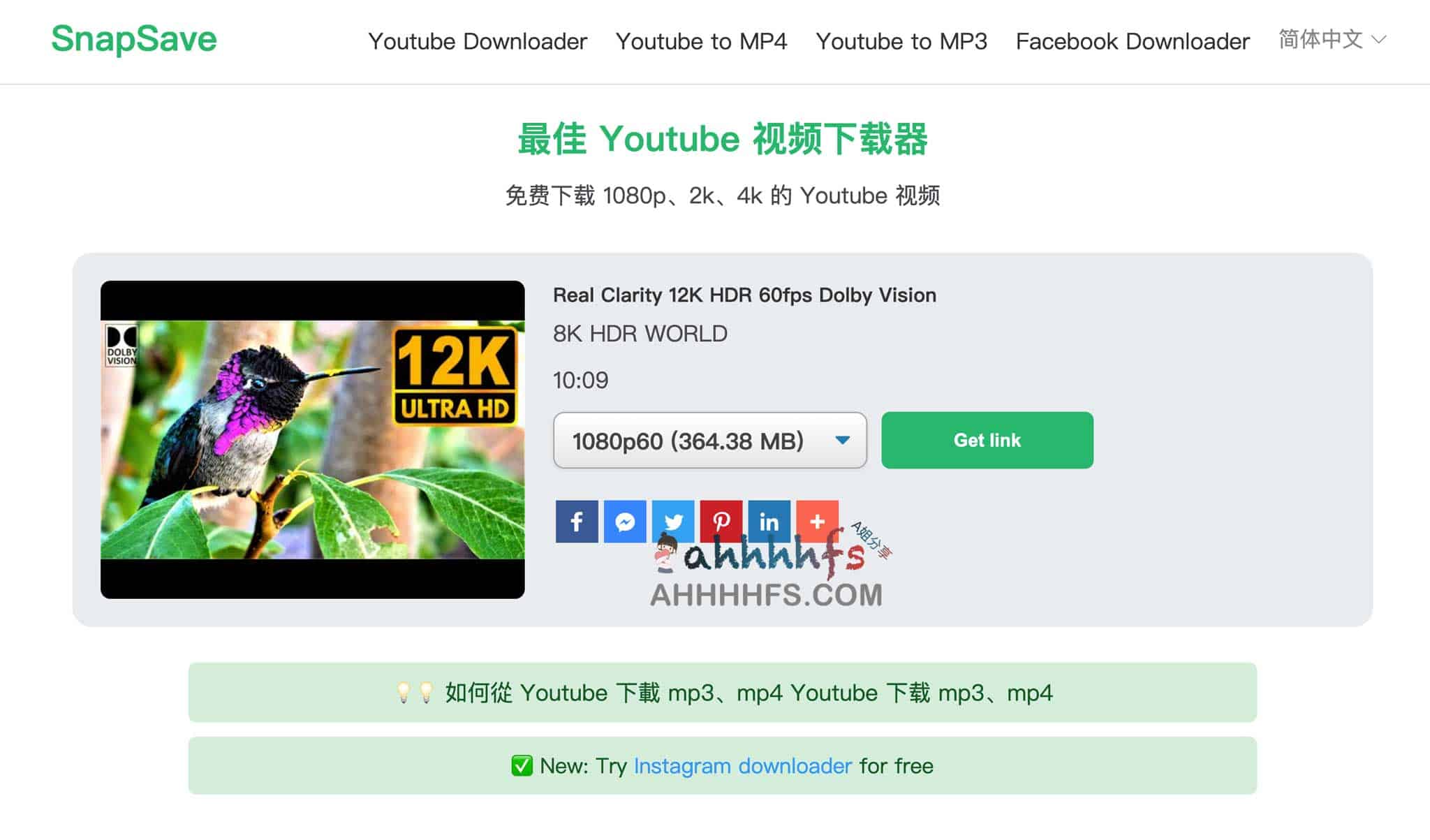SnapSave 高清 YouTube 视频下载方案：支持多分辨率快速保存，无需安装插件即可在线提取