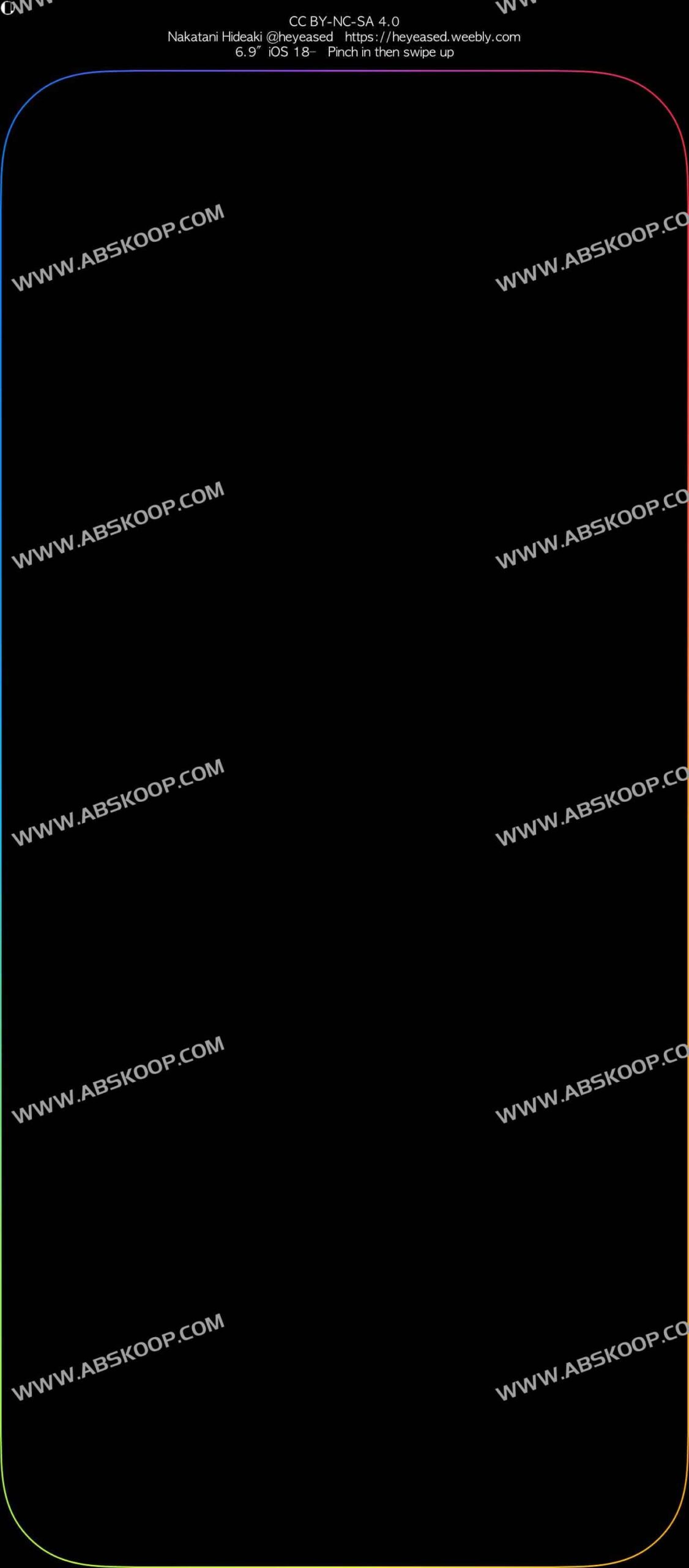 iPhone 16 Pro 贴黑边膜导致屏幕显示偏移？用这张校准壁纸精准对齐