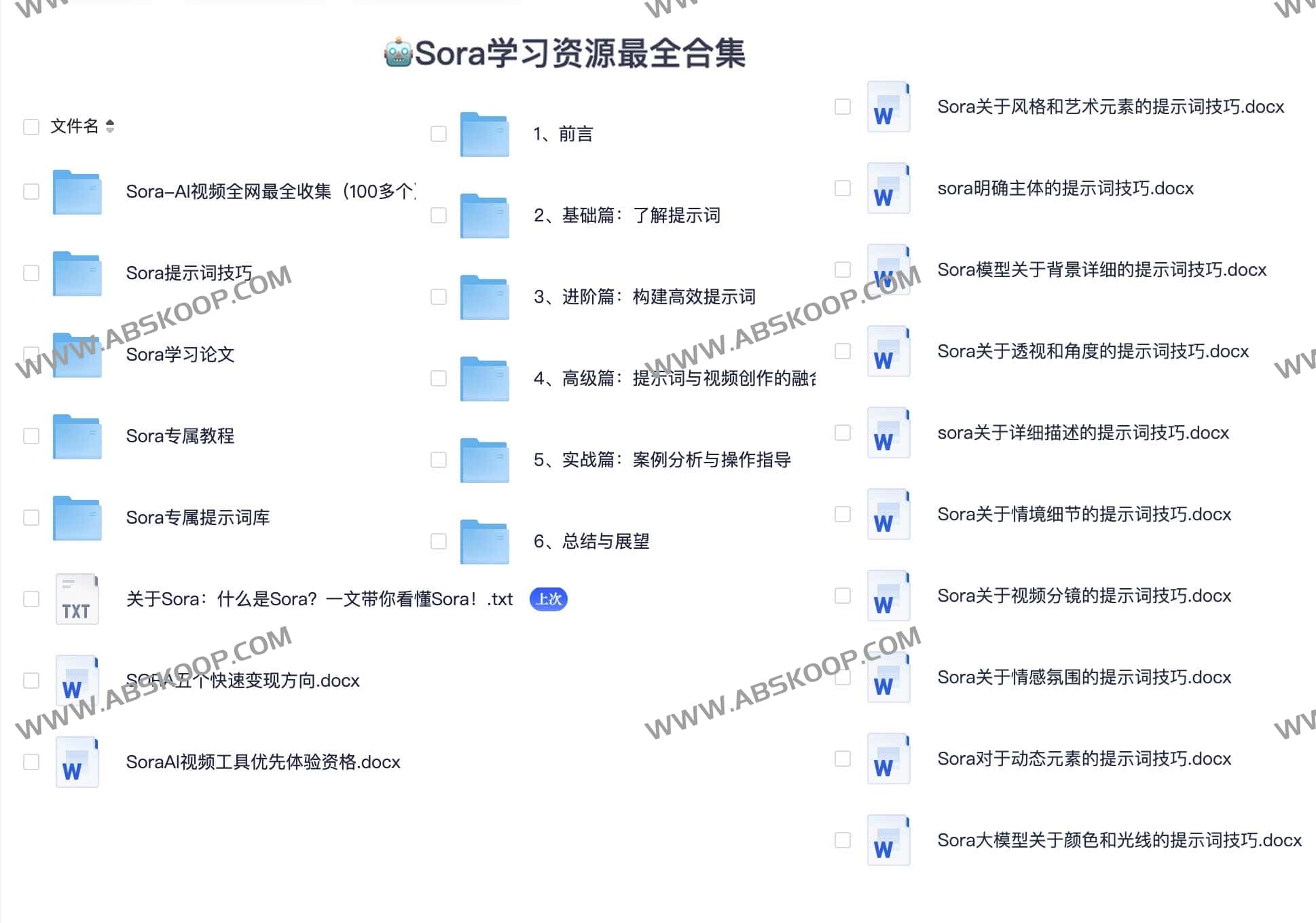 Sora 全方位上手指南:核心资源与学习路径清单 Sora 全方位上手指南:核心资源与学习路径清单
