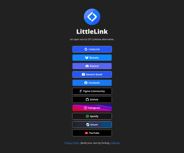 LittleLink 开源指南:搭建轻量级个人多链接导航页 LittleLink 开源指南:搭建轻量级个人多链接导航页