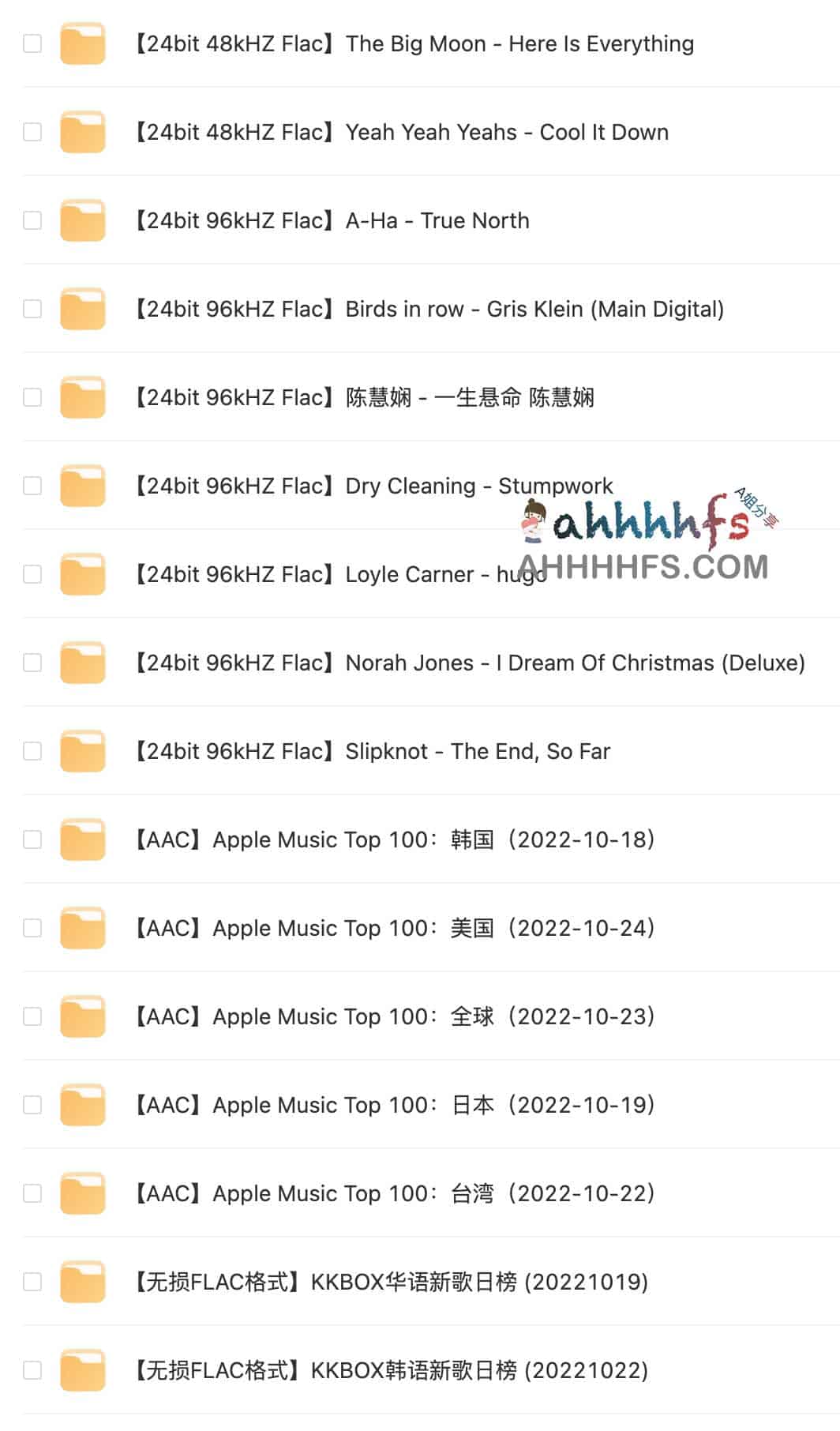 99GB 高保真无损音乐资源库：曲目分类与下载指南
