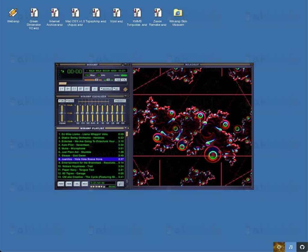 Webamp 经典音乐播放器 Winamp 网页版
