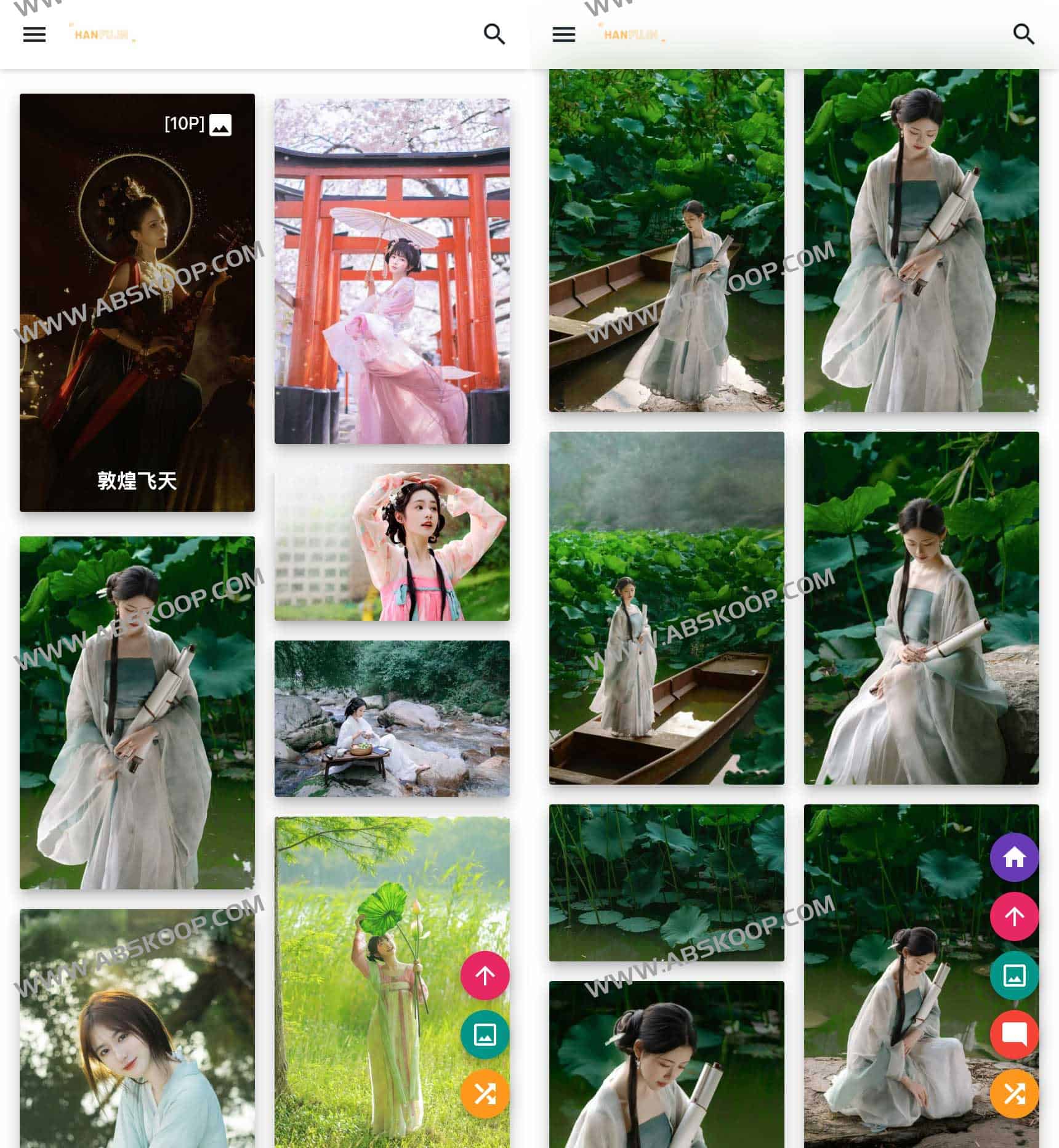汉服网：专注纯净视觉素材的汉服美学学习平台