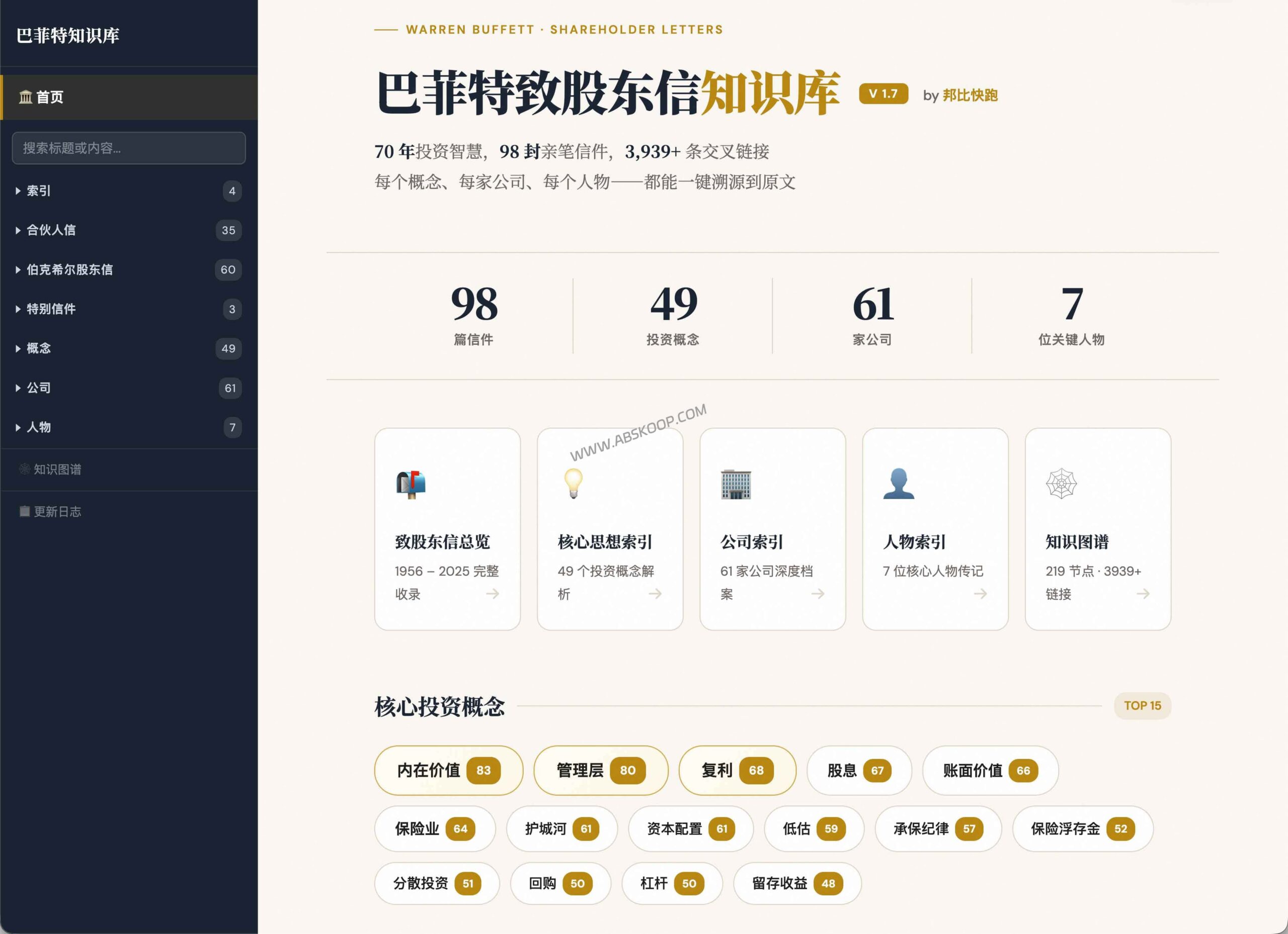 如何快速构建一个双链检索知识库？实测用 Claude Code 两天搭建巴菲特股东信站点