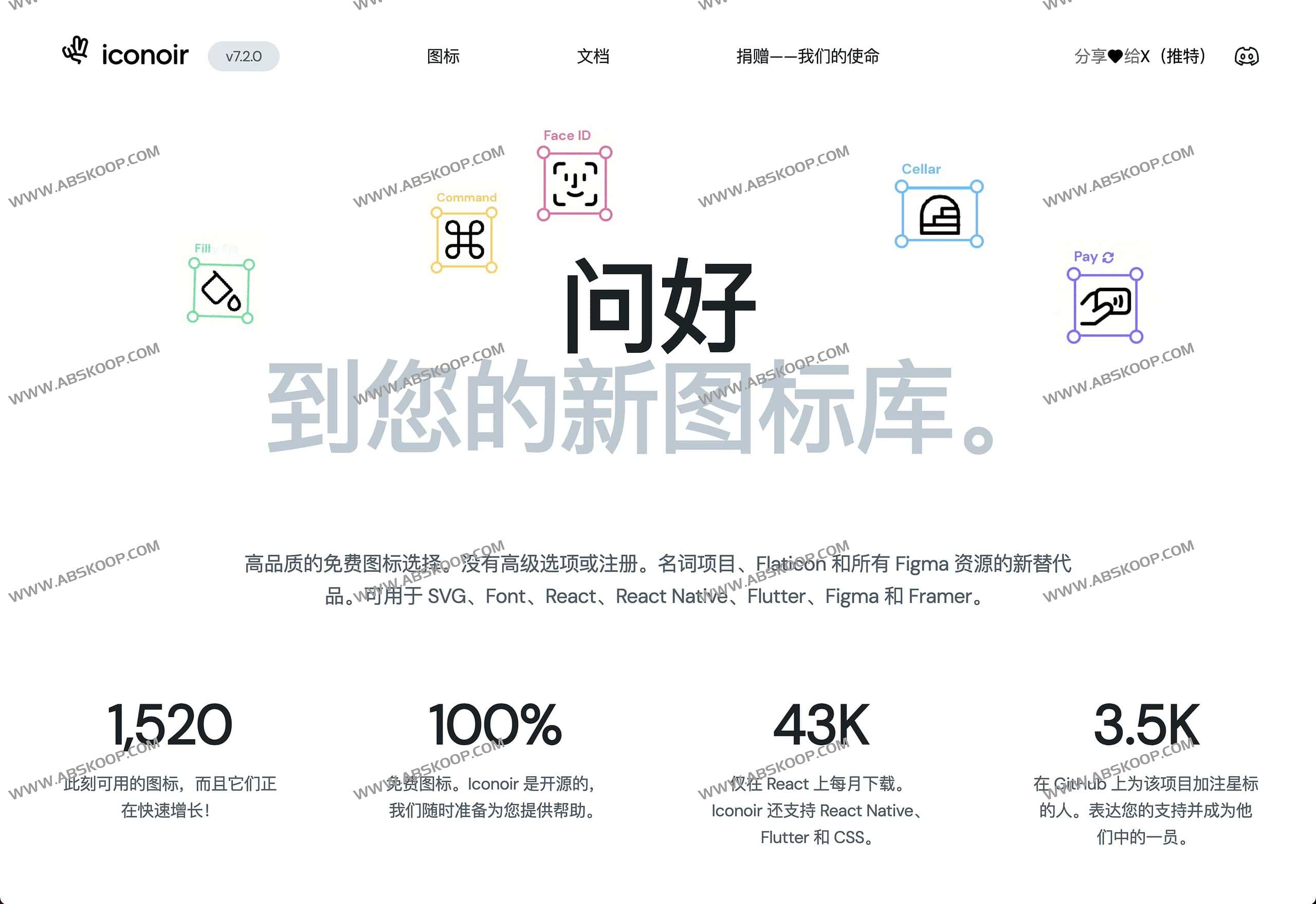 Iconoir 开源 SVG 图标库:含 1500+ 矢量资源,支持直接下载与在线定制 Iconoir 开源 SVG 图标库:含 1500+ 矢量资源,支持直接下载与在线定制