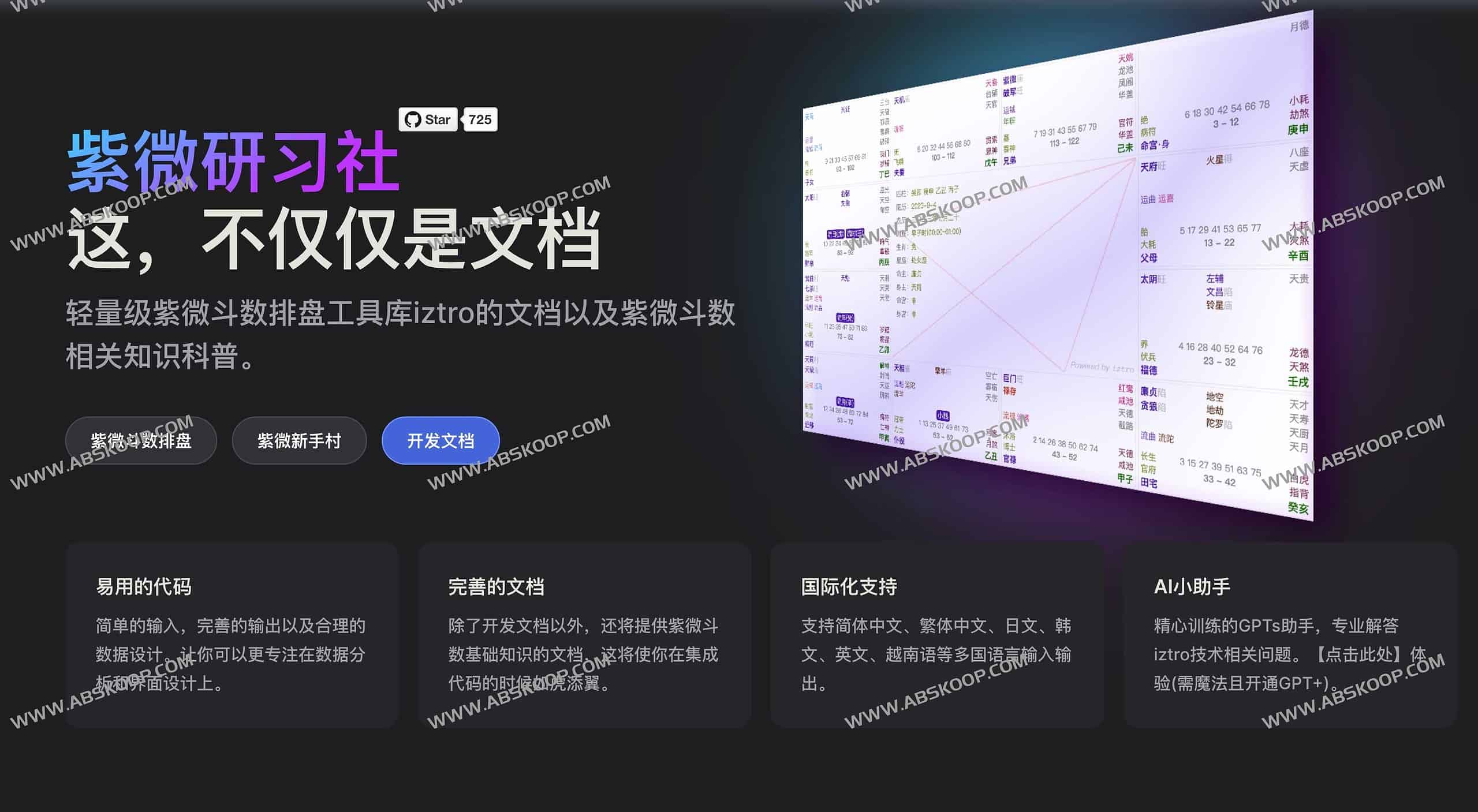 如何使用 iztro 开源 JS 库实现轻量级紫微斗数排盘 如何使用 iztro 开源 JS 库实现轻量级紫微斗数排盘