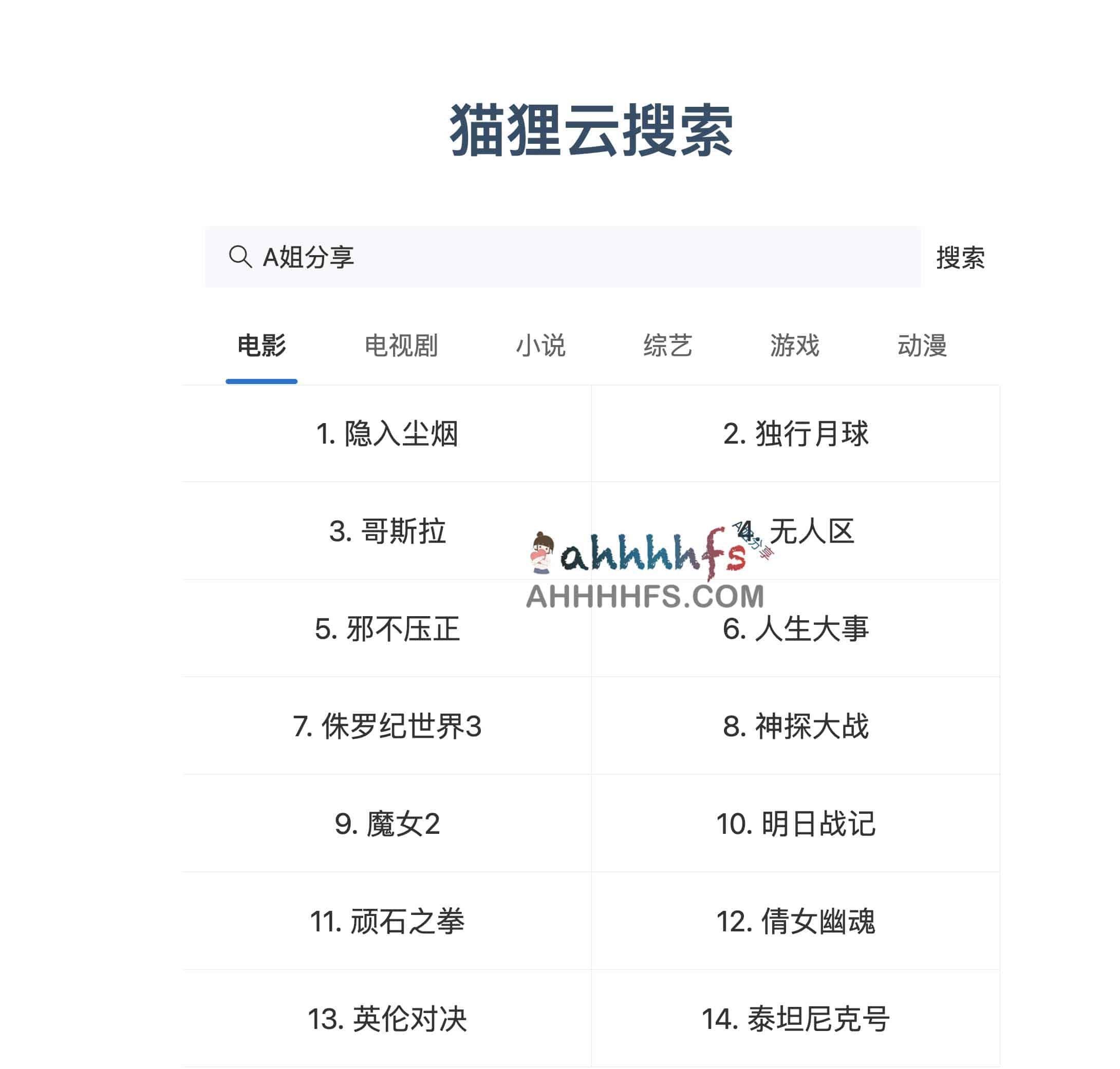 猫狸云搜索：高效检索阿里云盘资源的实用工具