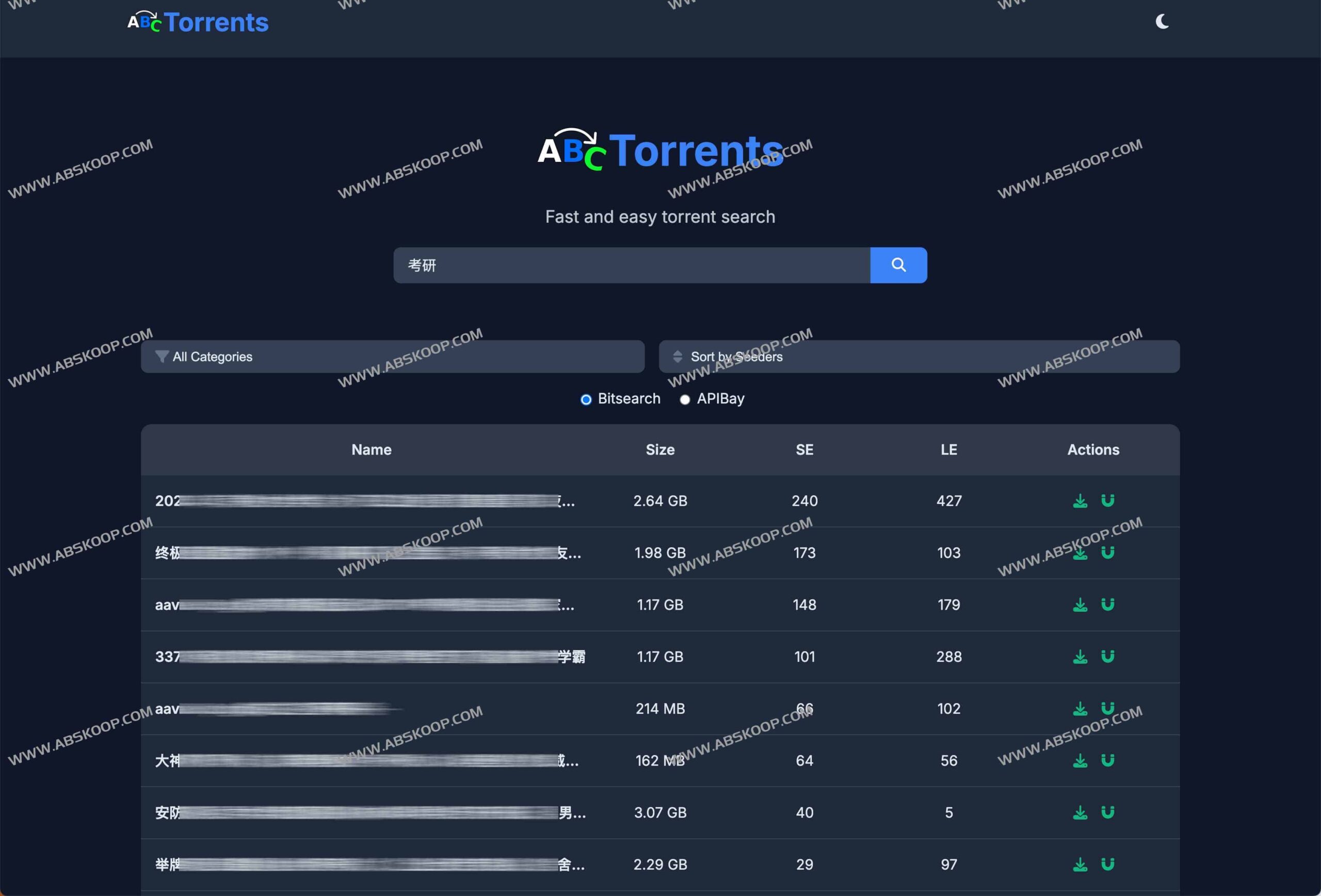 ABCTorrents 磁力搜索指南：资源检索与高效下载实操