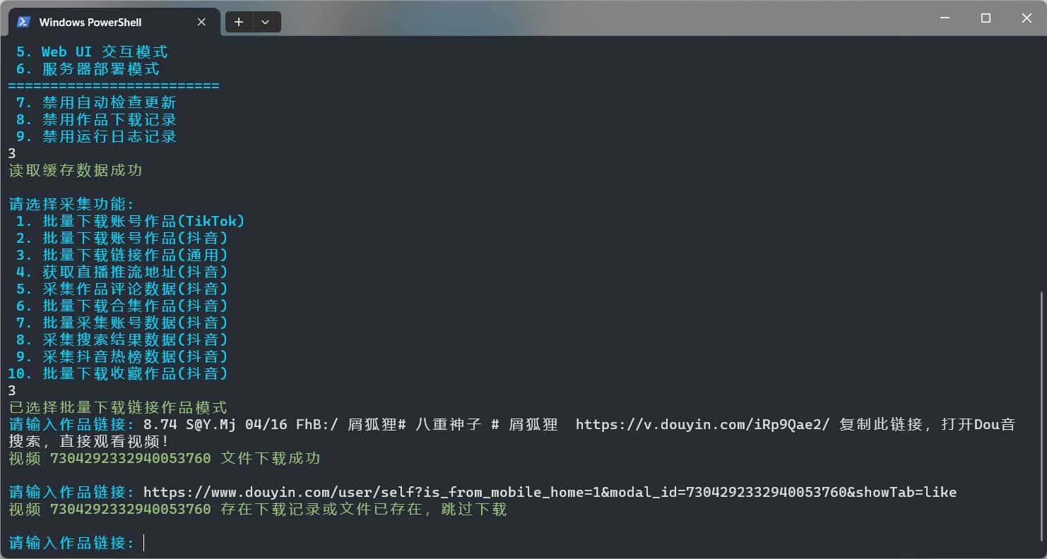 使用开源工具 TikTokDownloader 批量采集无水印短视频的实操步骤