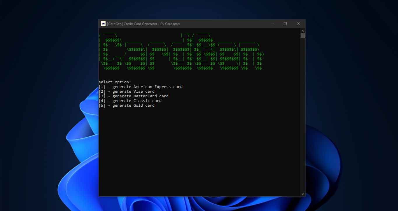 虚拟信用卡生成工具 CardGen:快速构建测试卡号,高效验证支付流程与系统兼容性 虚拟信用卡生成工具 CardGen:快速构建测试卡号,高效验证支付流程与系统兼容性