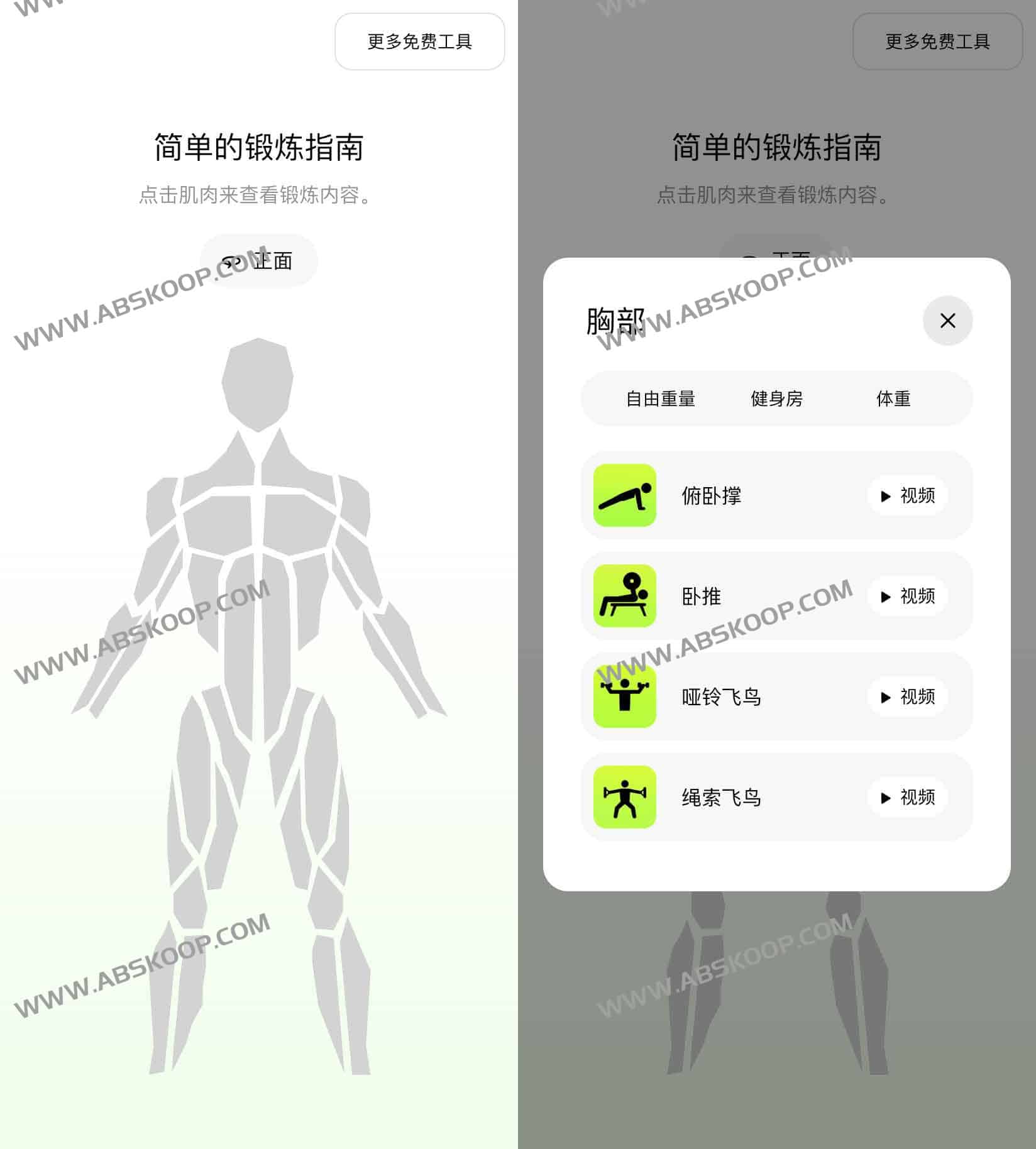 交互式健身指南:点击肌肉部位解锁专项训练视频 交互式健身指南:点击肌肉部位解锁专项训练视频