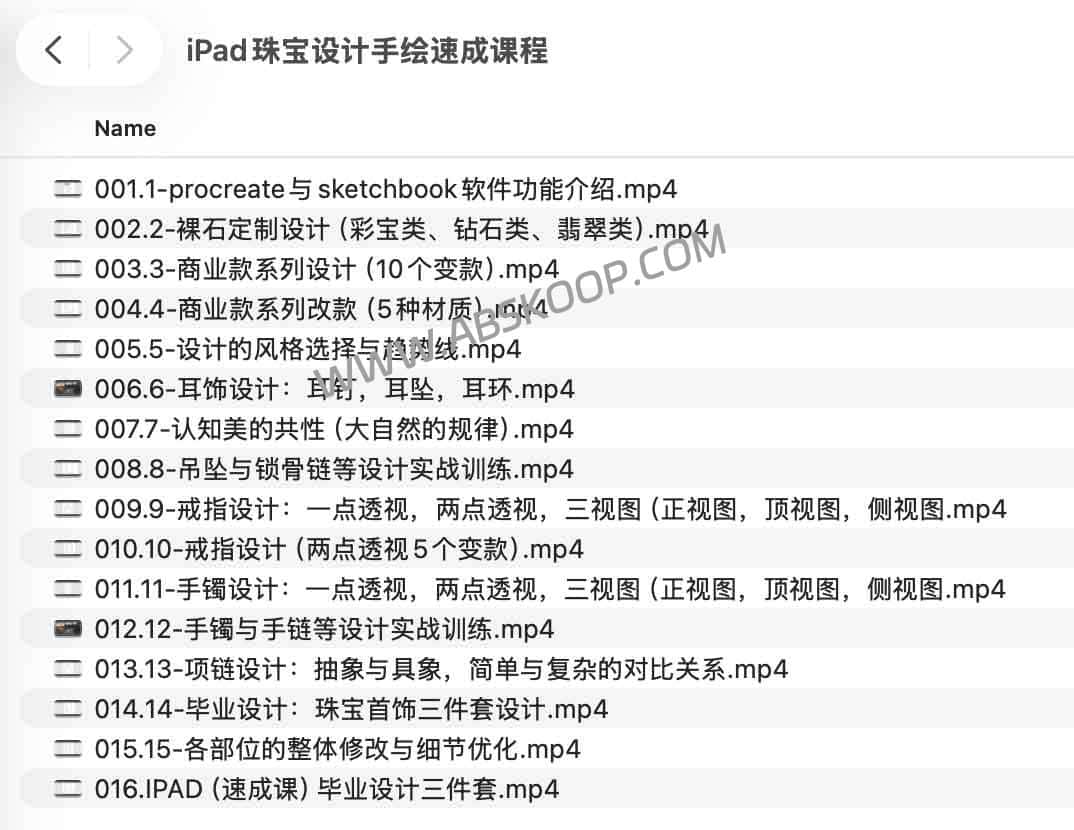 iPad 珠宝商业手绘：Procreate 基础到钻石翡翠高定实战（含三视图透视）