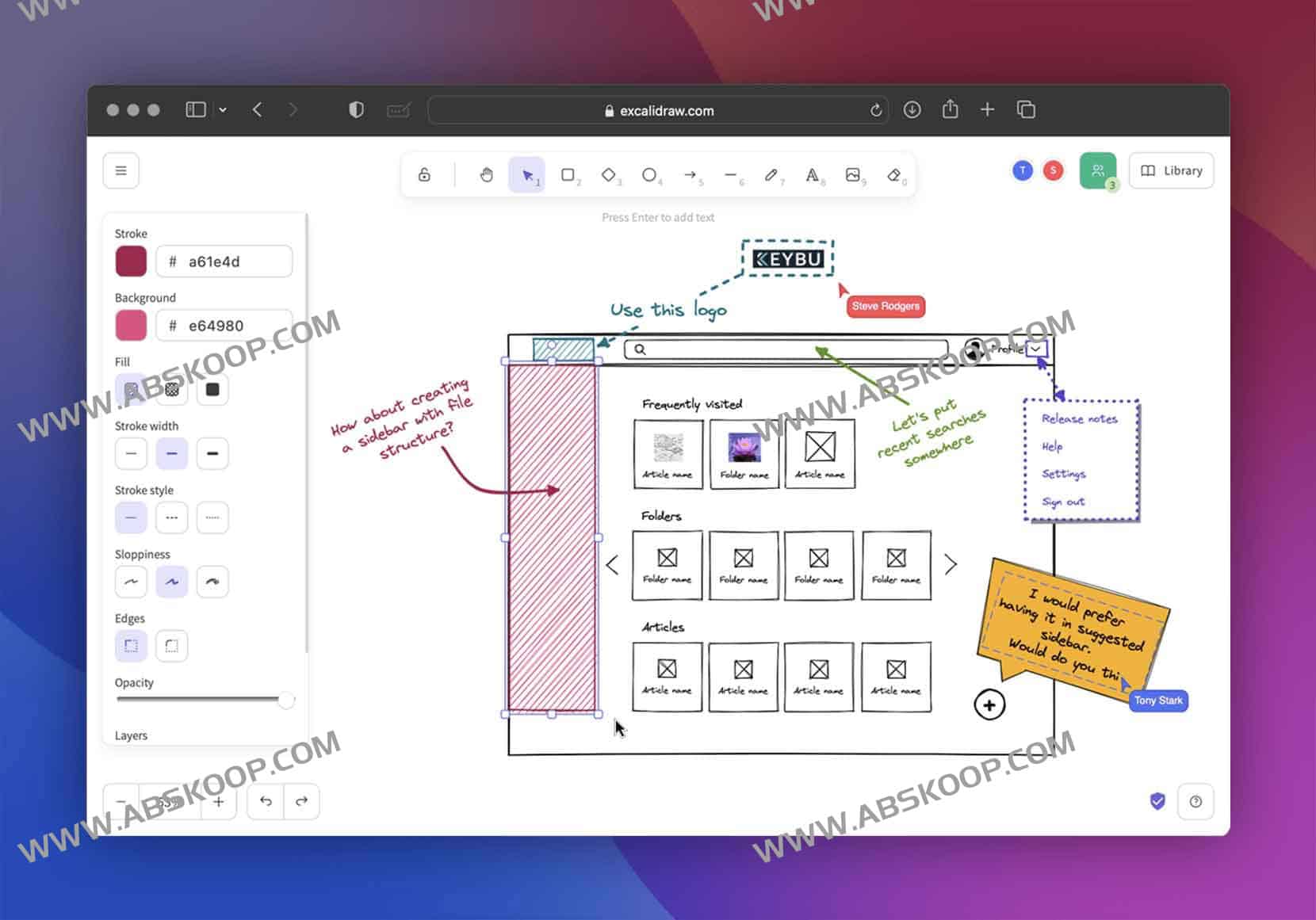 Excalidraw 协作指南：利用开源手绘白板快速构建可视化原型与团队脑图